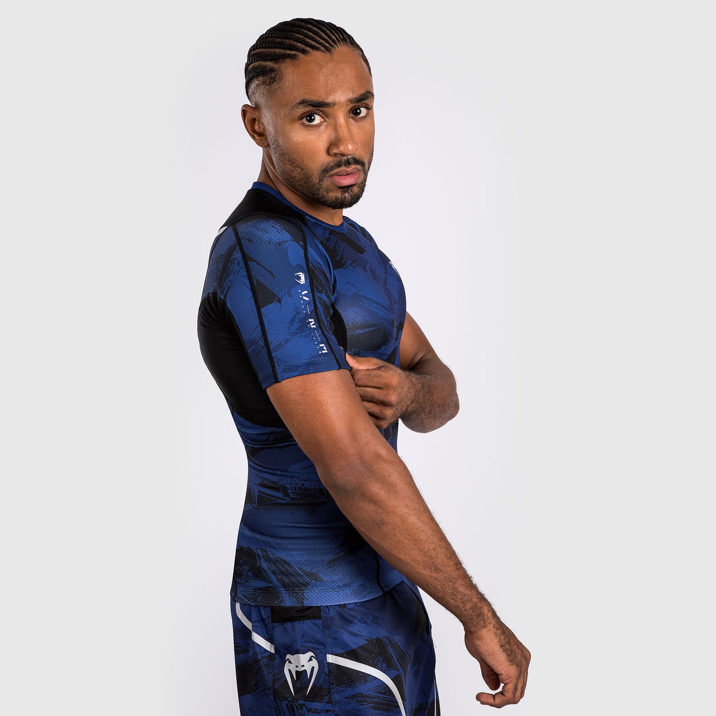 Venum Electron 3.0  Lycra Manga Corta - Azul Marino
