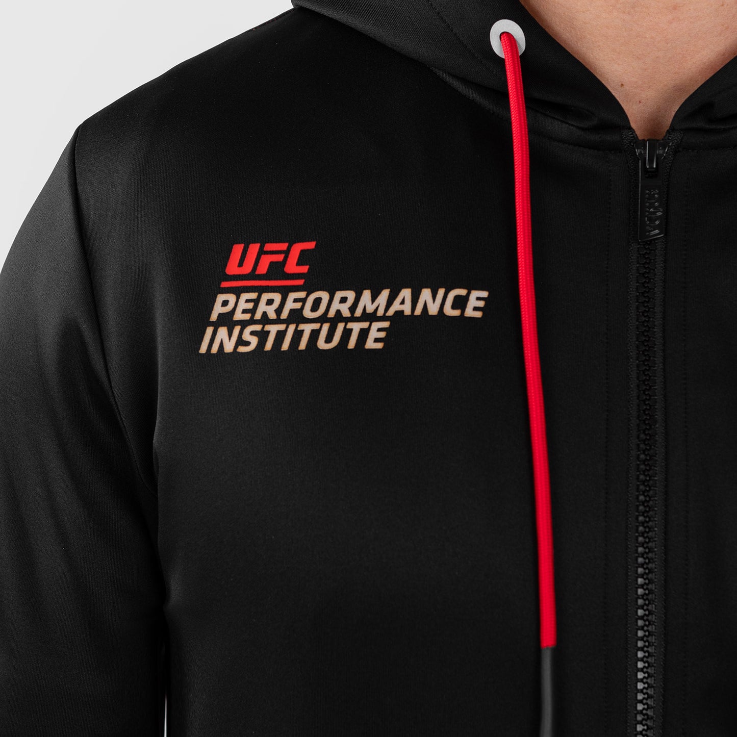 UFC Venum Performance Institute 2.0 Sudadera con cremallera para hombre - Negra/Roja