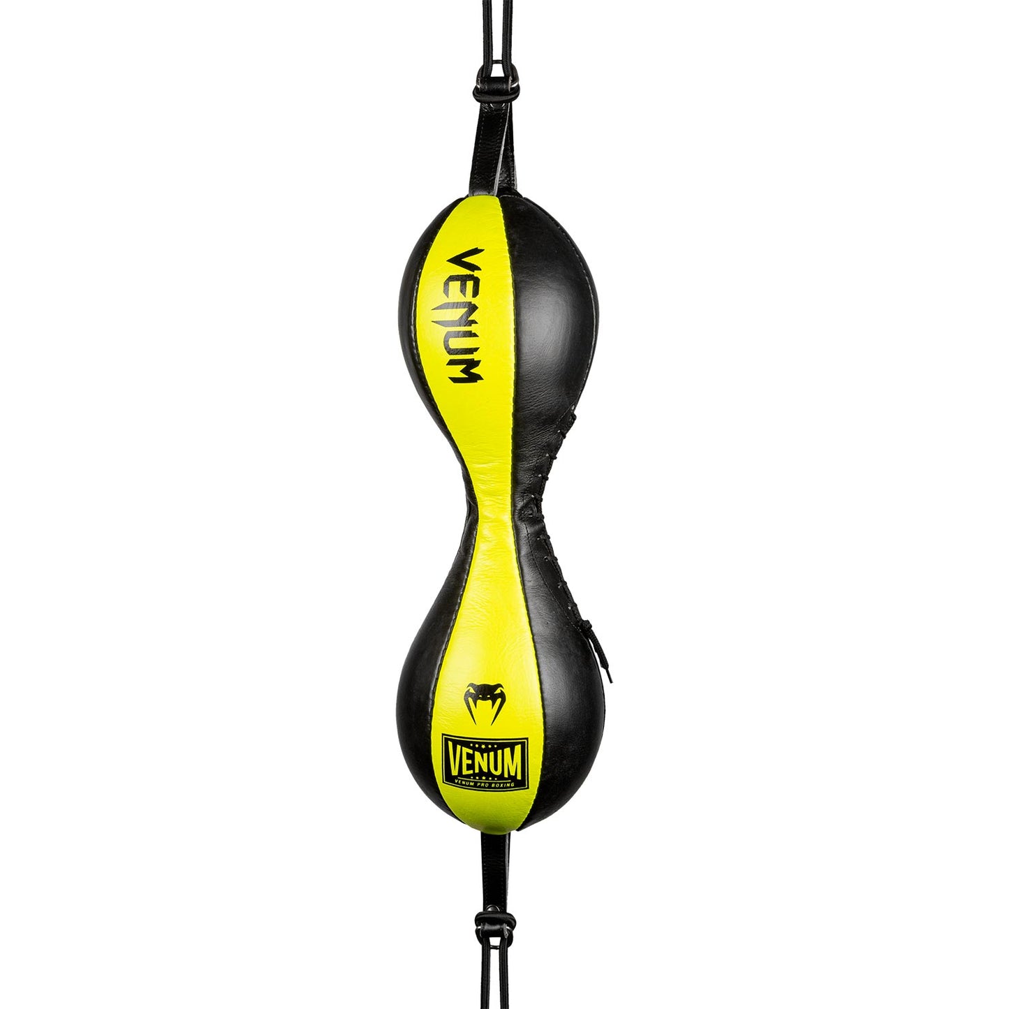 Pera de Boxeo doble agarre Venum Hurricane - Negro/Amarillo