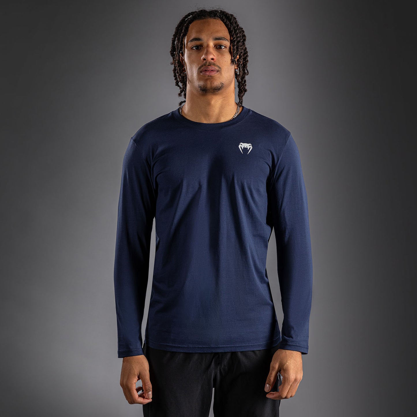Venum Lineup Camiseta Manga Larga - Azul Marino/Azul/Blanco