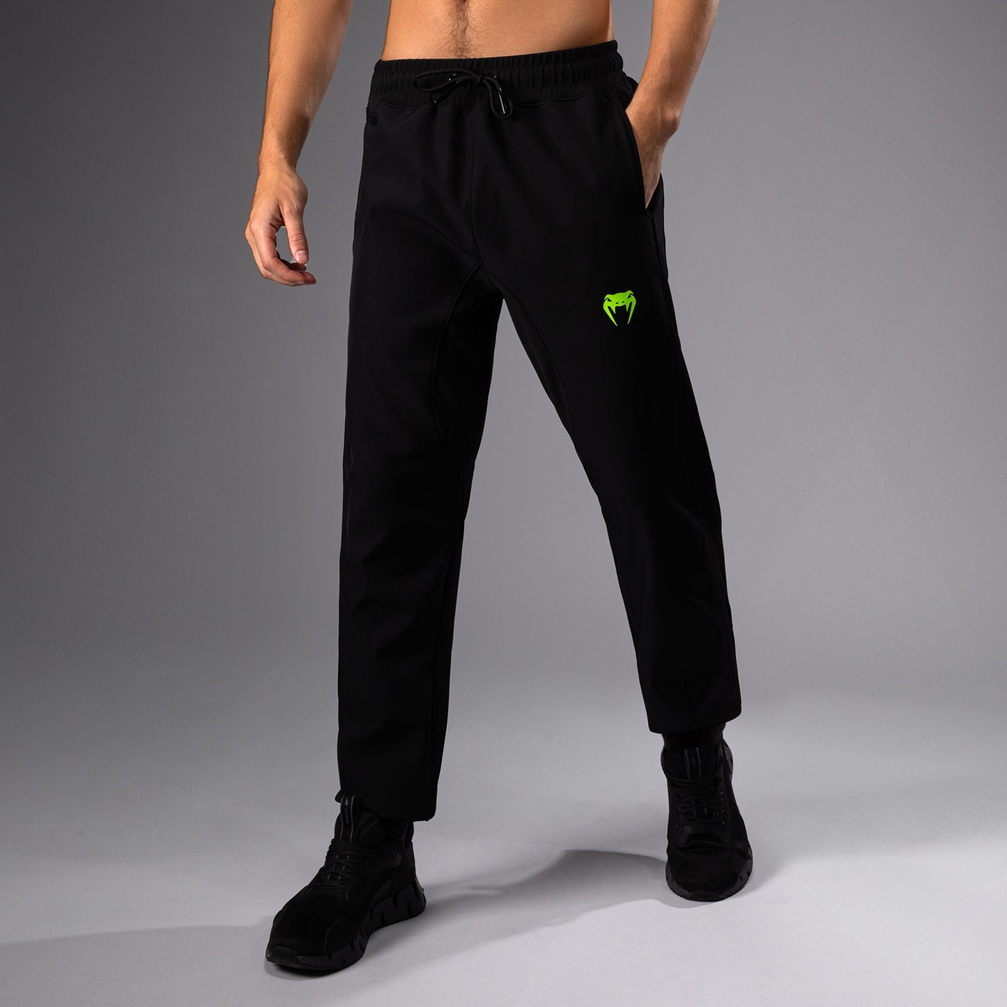 Venum Training Camp 4.0 Joggers - Negro/Verde neón