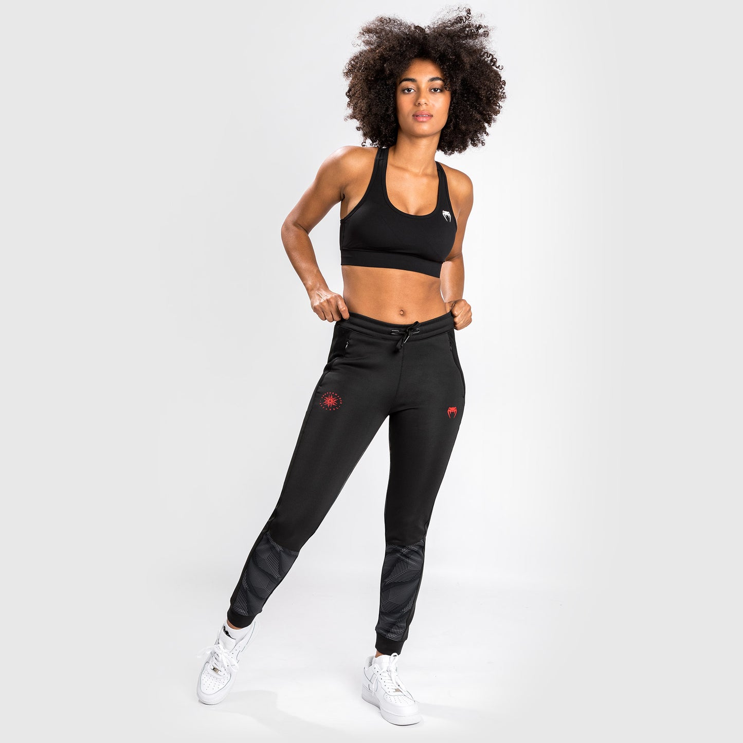 Pantalones de Jogging Venum Phantom - Para Mujer - Negro/Rojo