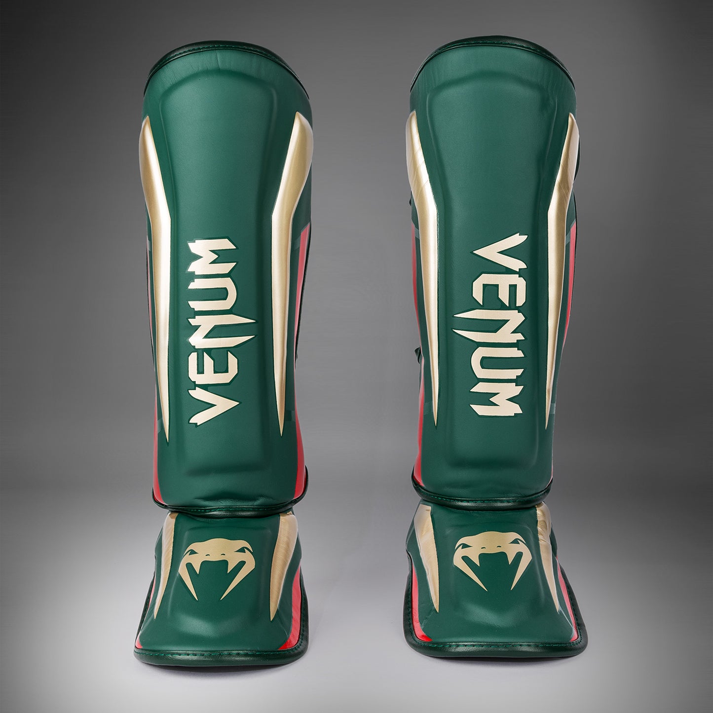 Venum Elite Protectores de Espinilla - Verde - Edición especial
