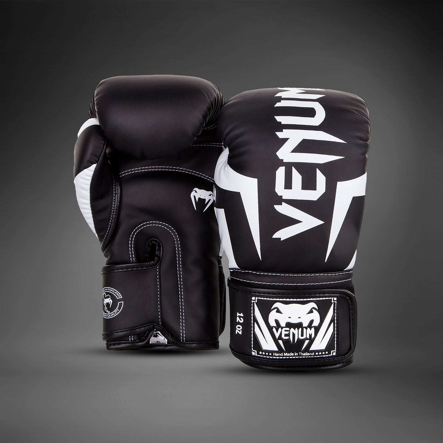 Guantes de Boxeo Venum Elite - Negro/Blanco