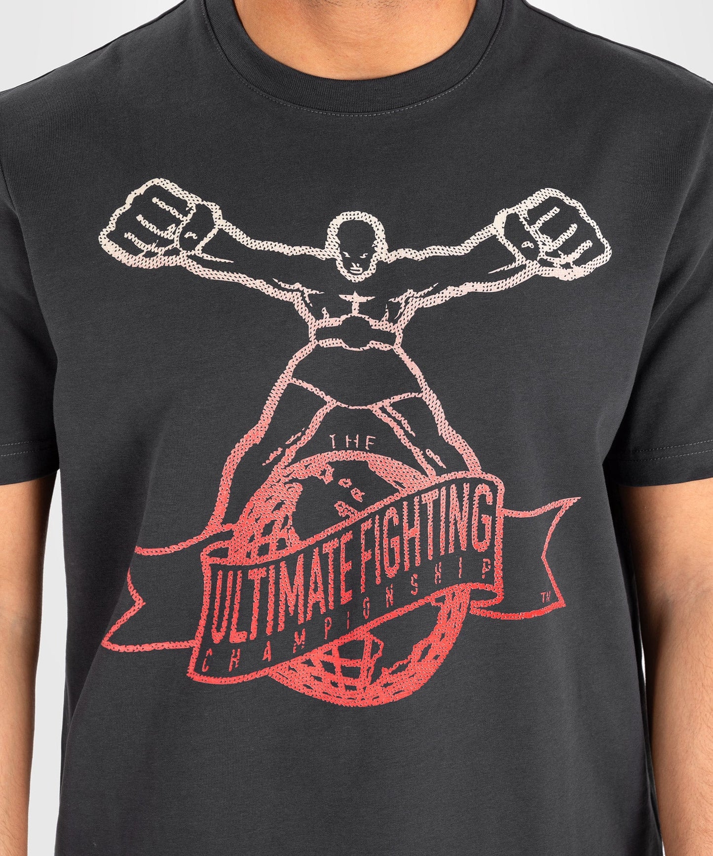 UFC by Venum Ulti-Man Camiseta - Gris/Rojo