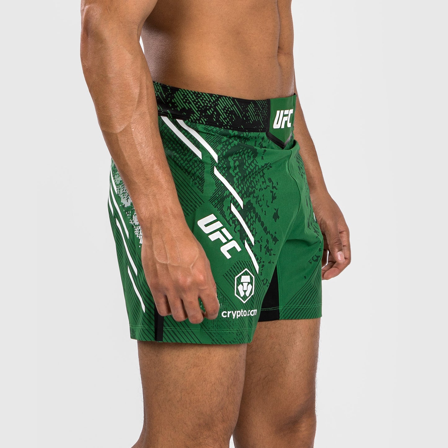 Pantalón Corto UFC Adrenaline by Venum Personalized Authentic Fight Night, Hombre - Corte Corto - Verde