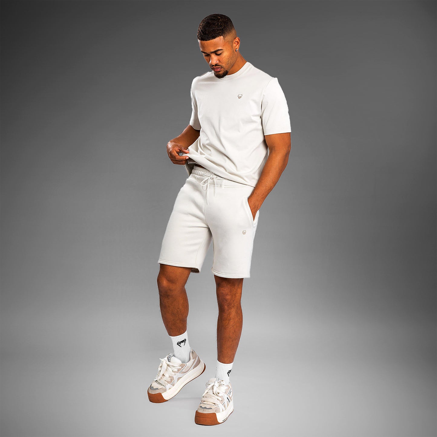 Venum Silent Power Pantalón Corto de Algodón - Beige