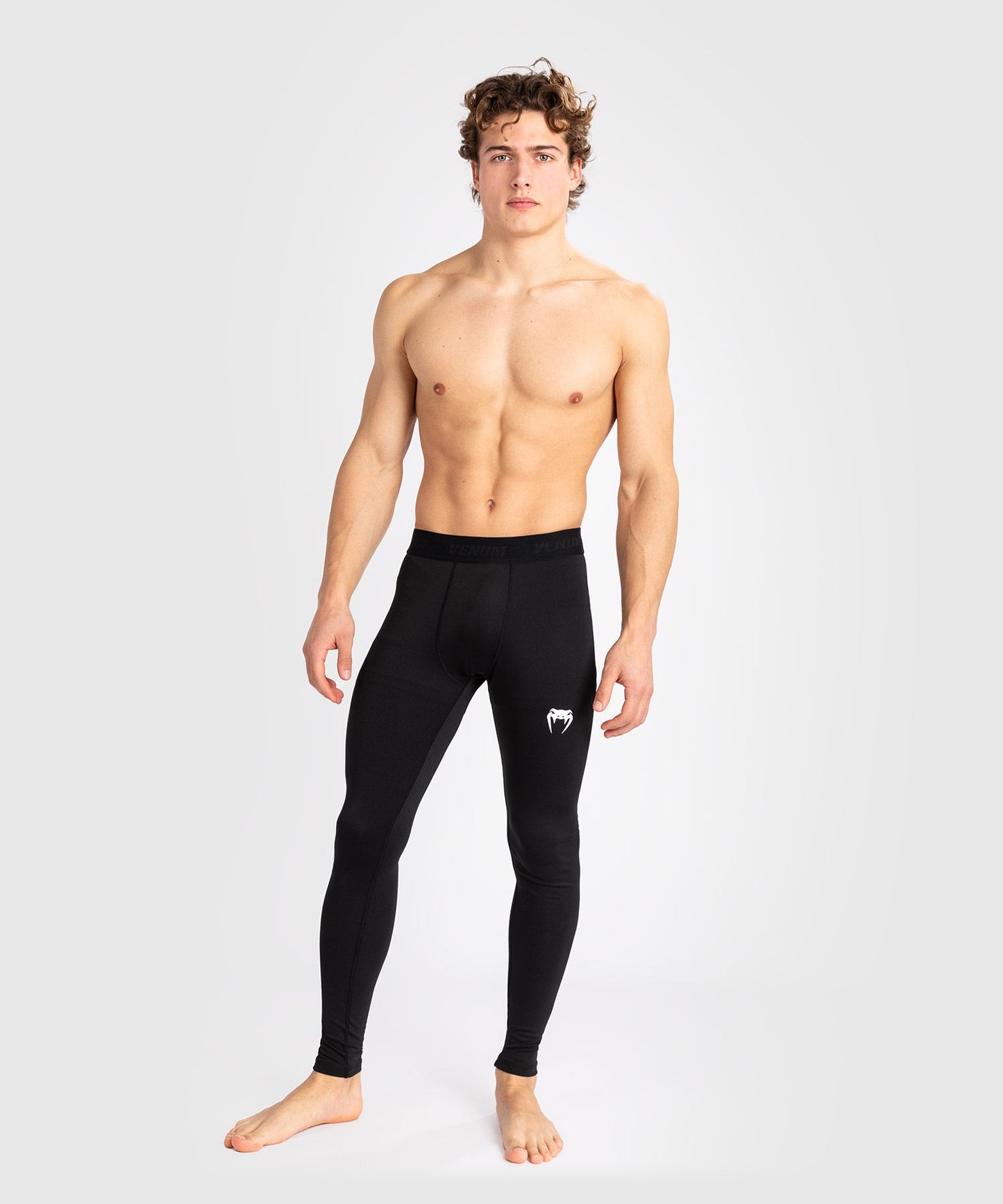 Venum Contender Pantalones de compresión para hombre - Negro/Blanco