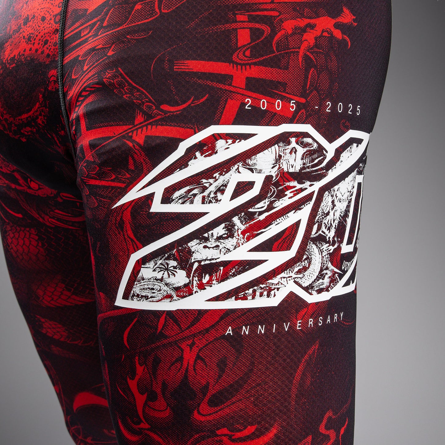 Venum 20th Anniversary Spats - Negro/Rojo