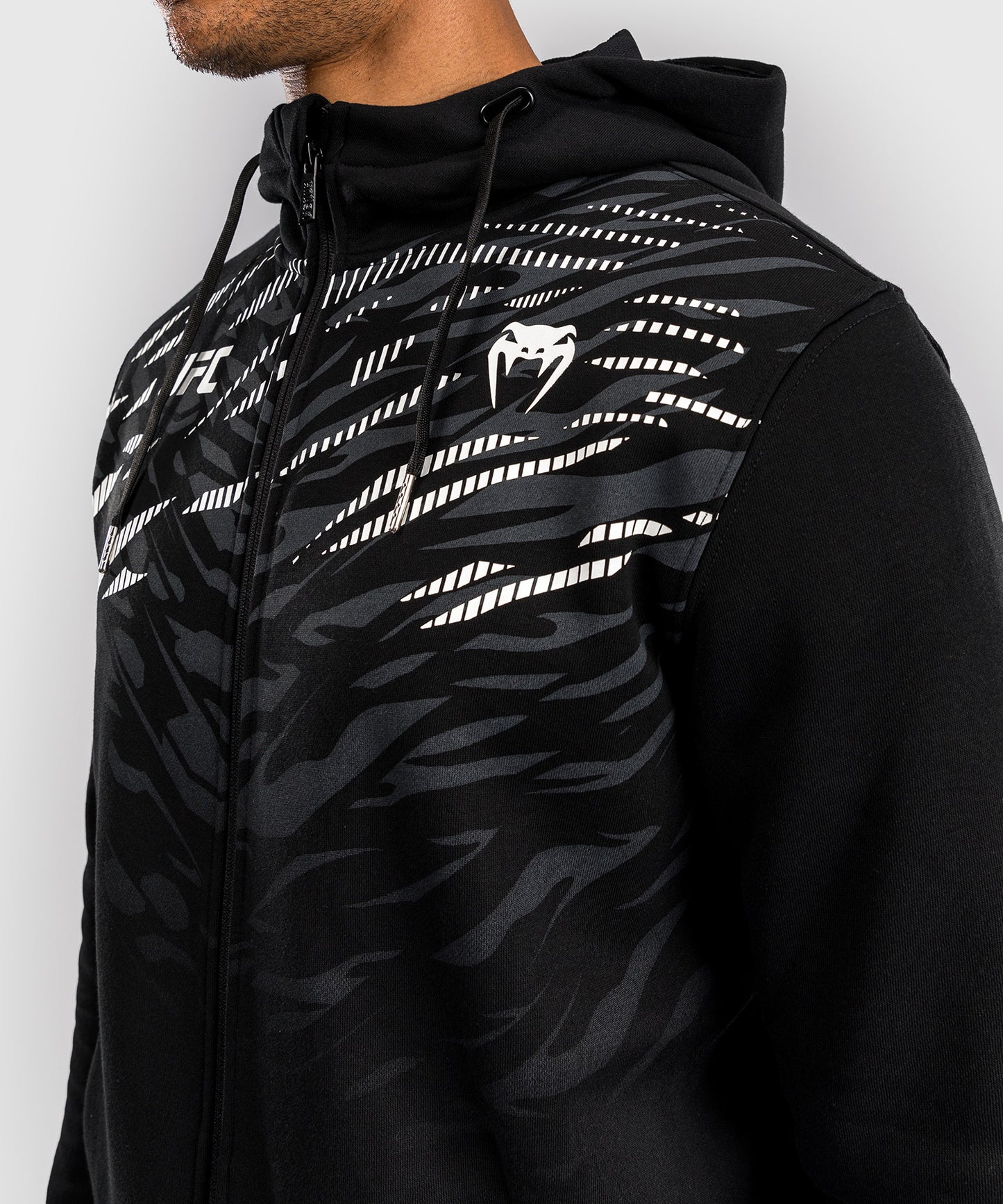 UFC Fusion by Venum Replica Sudadera con Cremallera para Hombre - Negro