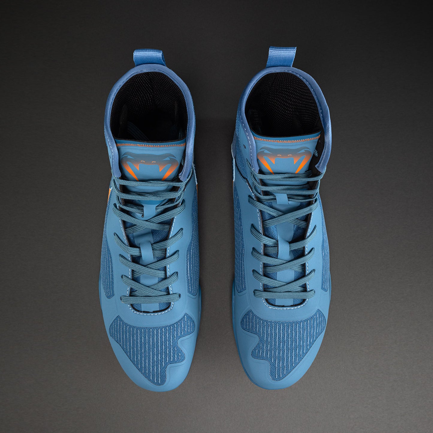 Venum Elite Neo Zapatillas de Boxeo – Azul Acero/Naranja