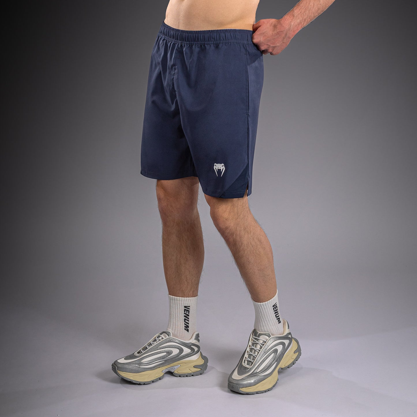 Venum Contender Shorts de entrenamiento - Azul marino/Blanco