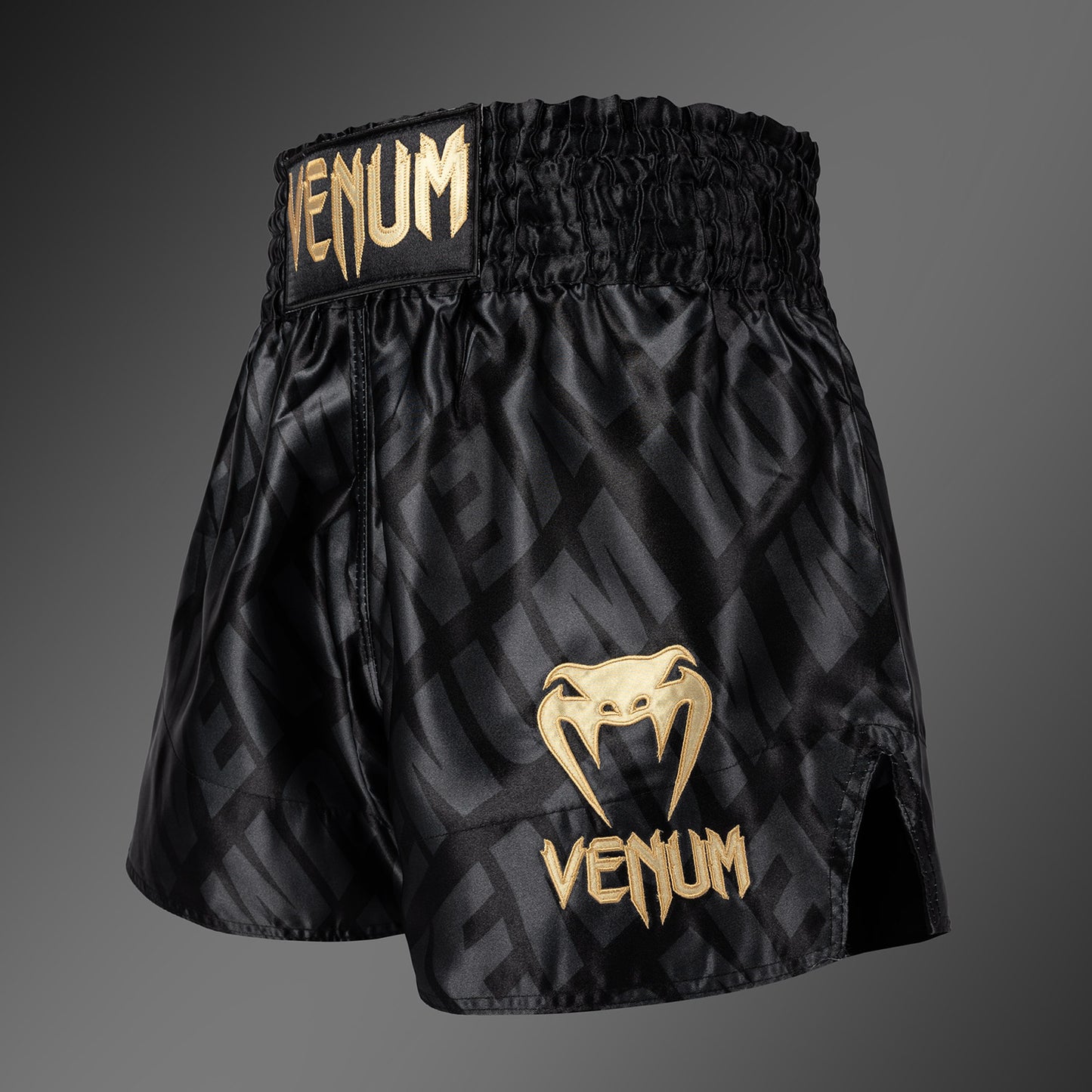 Venum Contender XT Pantalones Cortos Muay Thai – Negro/Oro