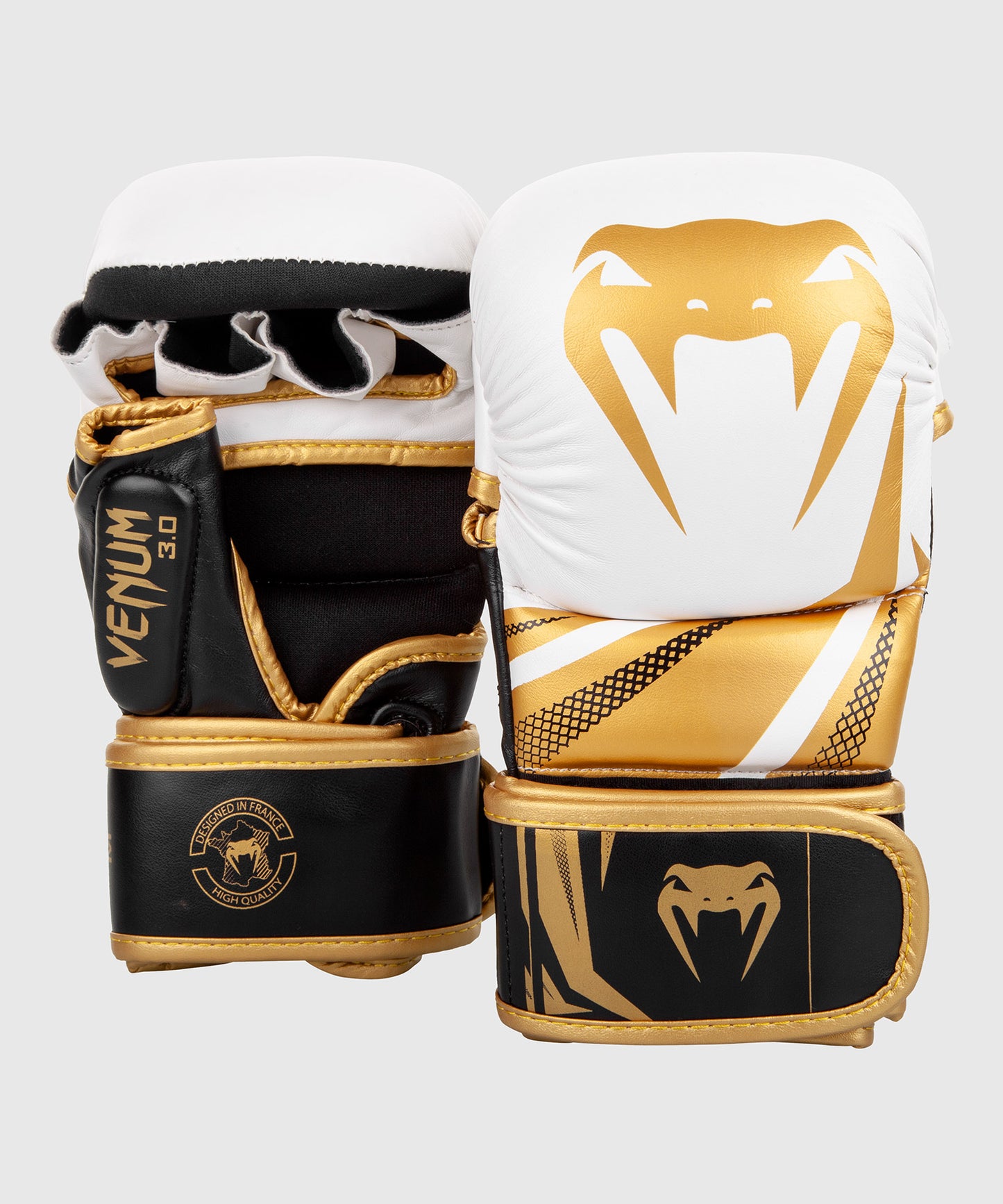 Guantes de Enfrentamiento Venum Challenger 3.0 - Blanco/Negro/Oro