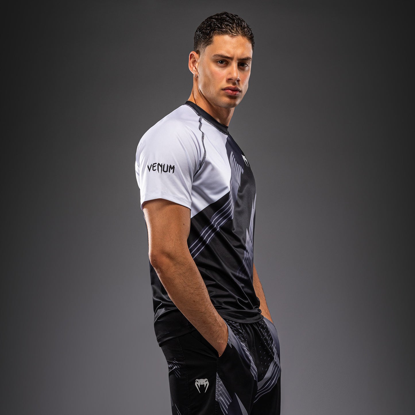 Venum No-Gi 6.0 Camiseta Dry Tech - Negro/Blanco