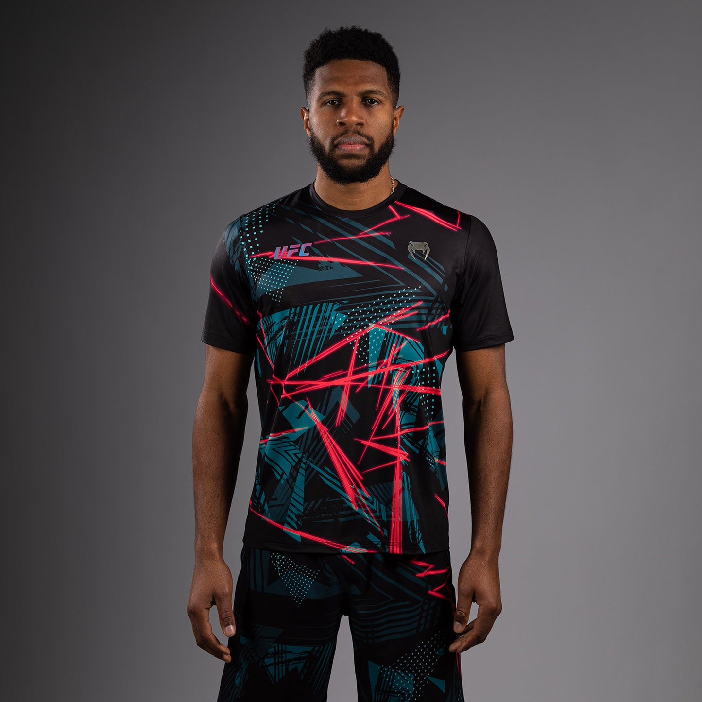 UFC Fusion By Venum Miami Edition Fight Week Camiseta Dry-Tech para hombre - Negra