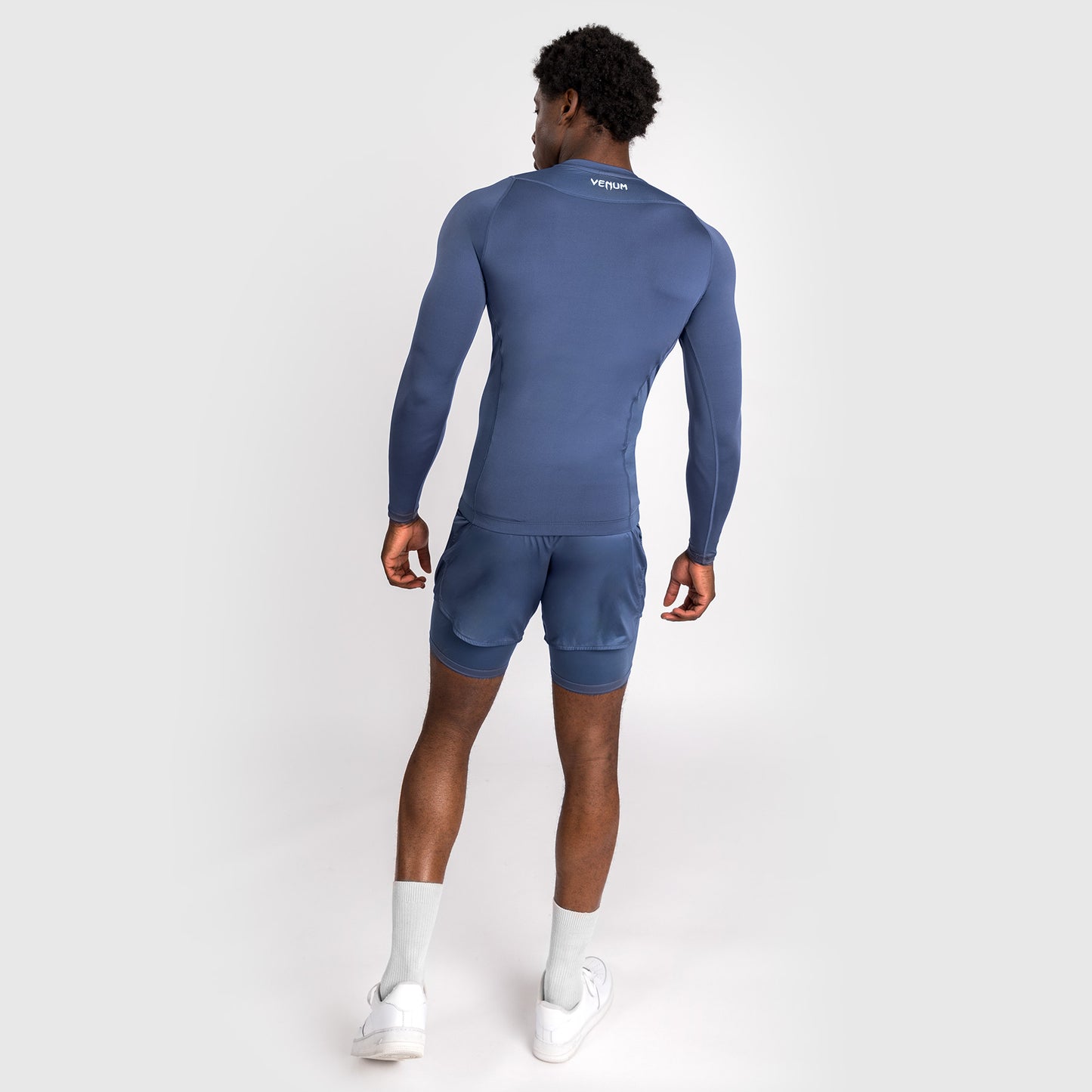 Venum Attack Rashguard de Manga Larga para Hombre - Azul marino