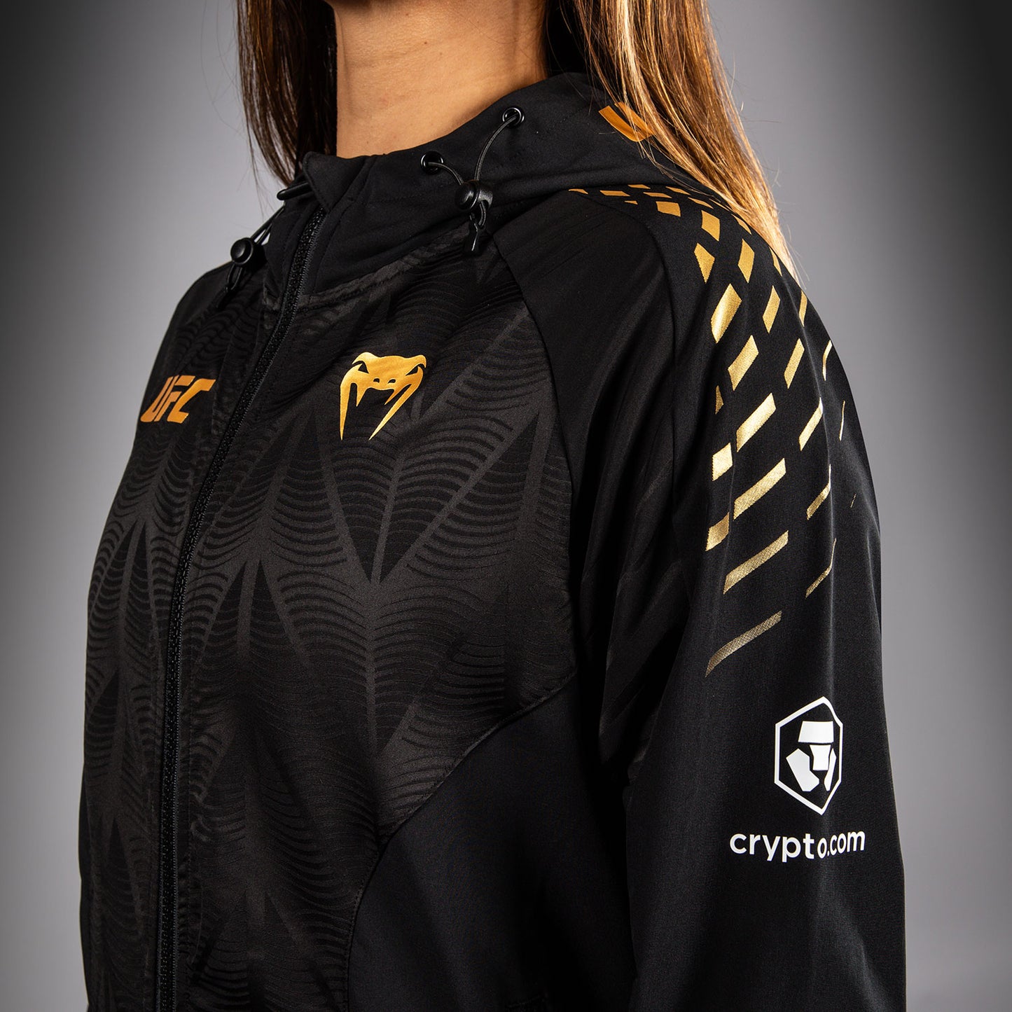 UFC Zenith by Venum Authentic Fight Night Sudadera de walkout Mujer Personalizado - Champion