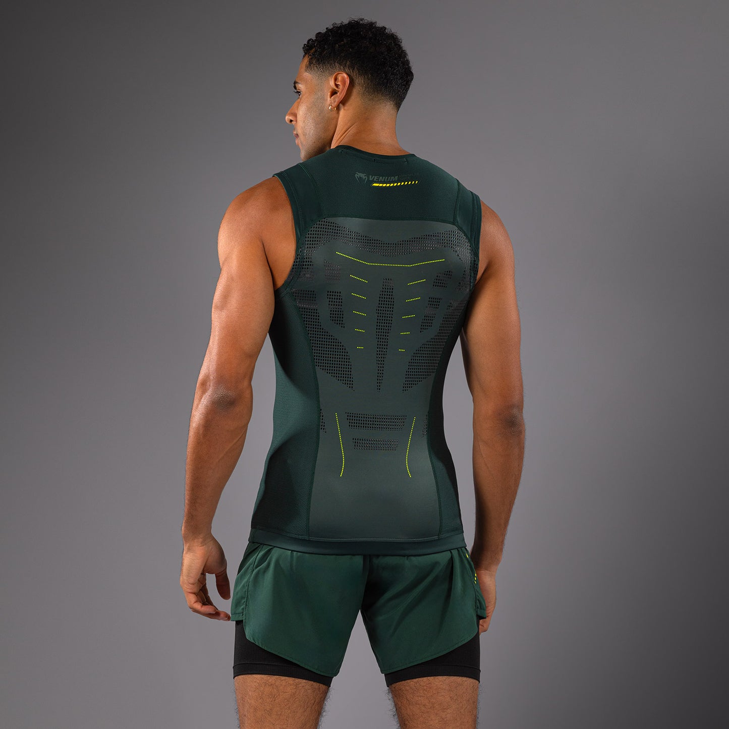 Venum Technical 3.0 Camiseta Sin Mangas Rashguard - Verde Bosque