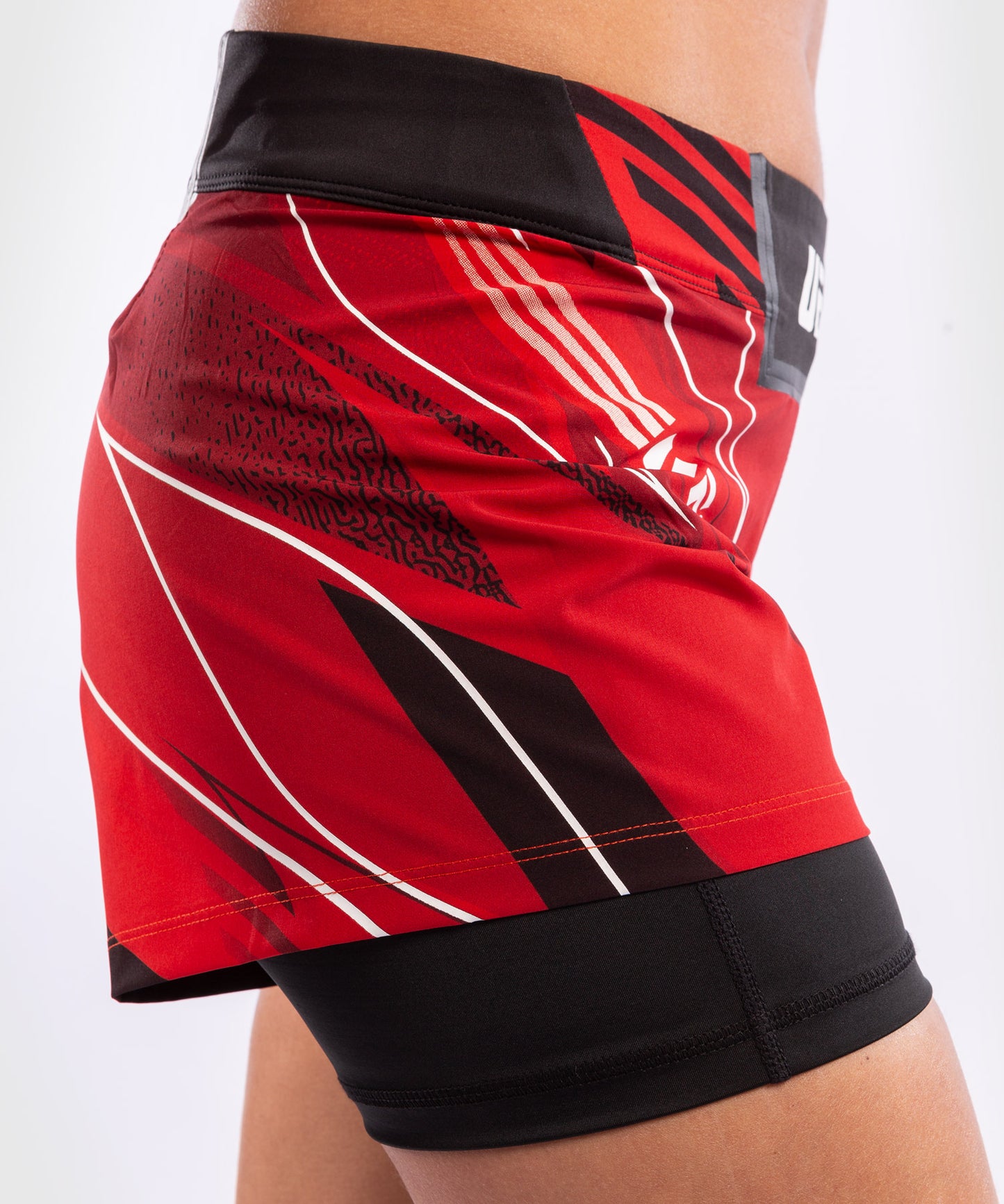 Pantalón De Mma Para Mujer UFC Venum Authentic Fight Night – Modelo Corto - Rojo