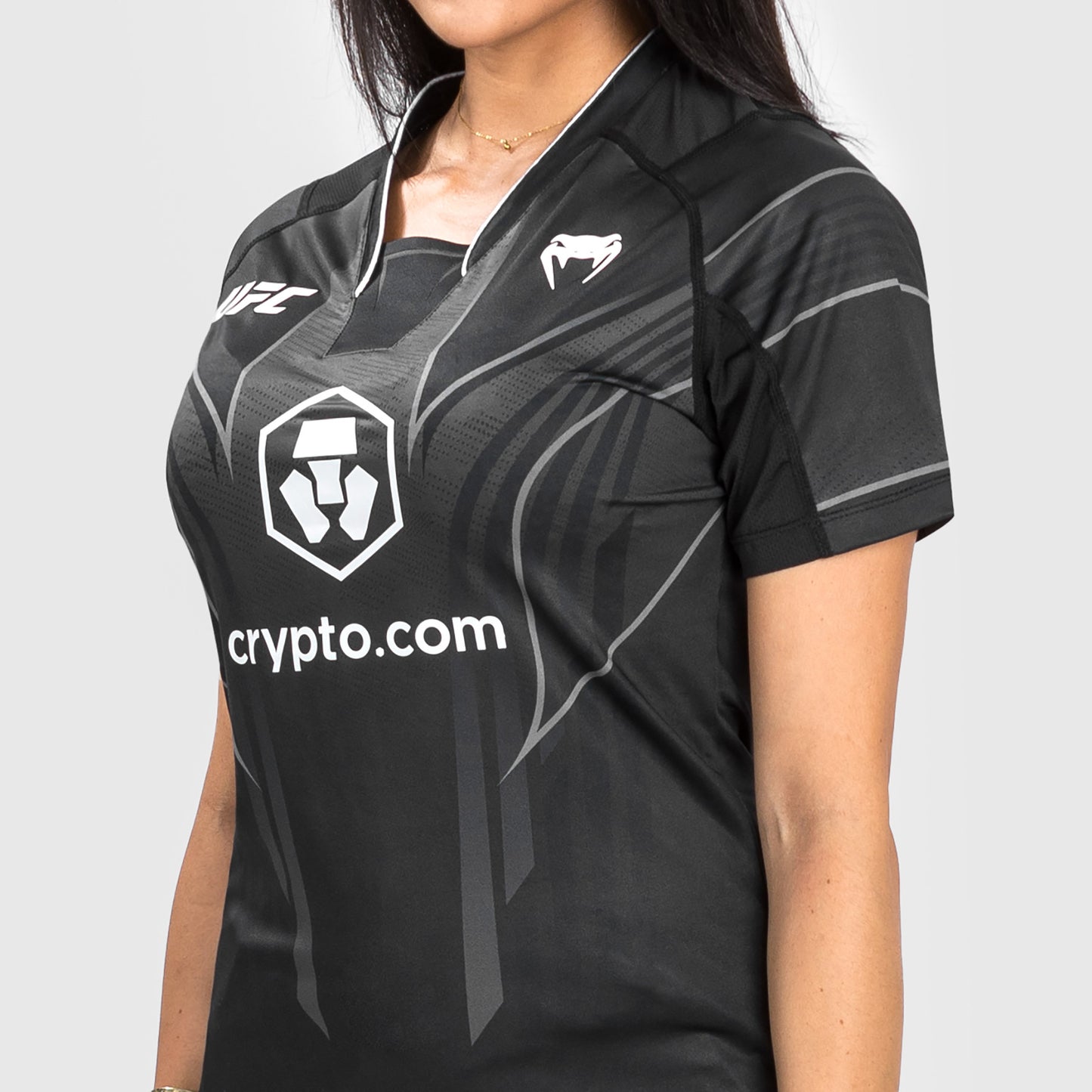 Camiseta UFC Venum Authentic Fight Night 2.0 Mujer - Blanco