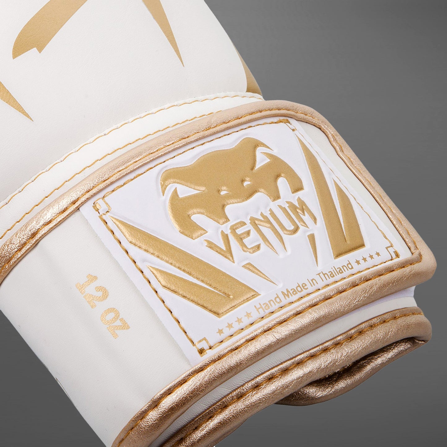 Guantes de Boxeo Venum Elite - Blanco/Oro
