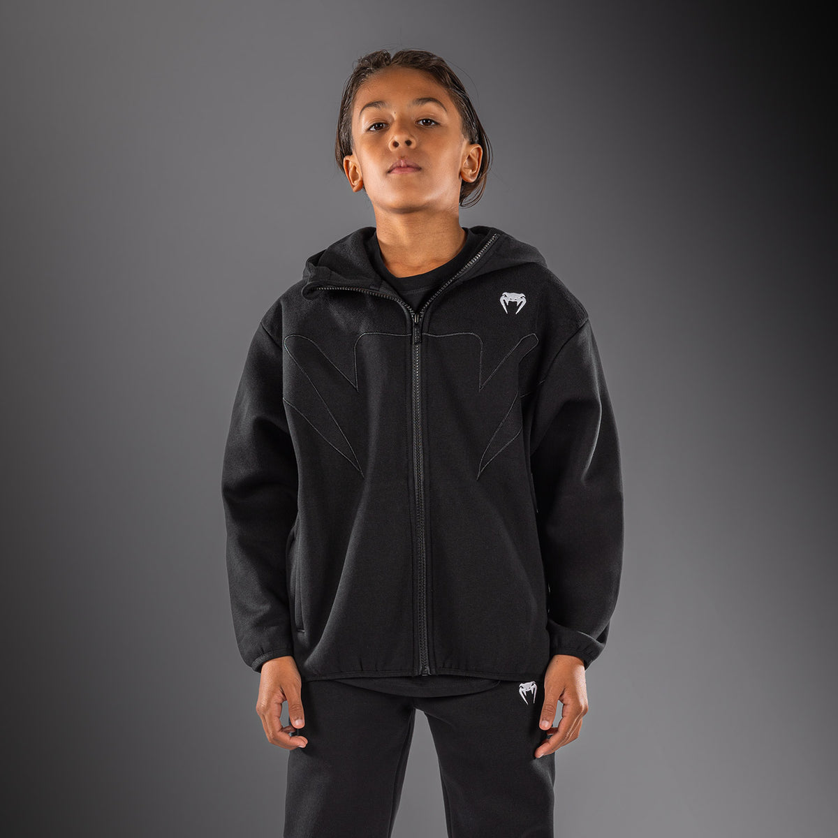 Venum Attack Fleece & Weave Chaqueta de chándal para niño - Negro