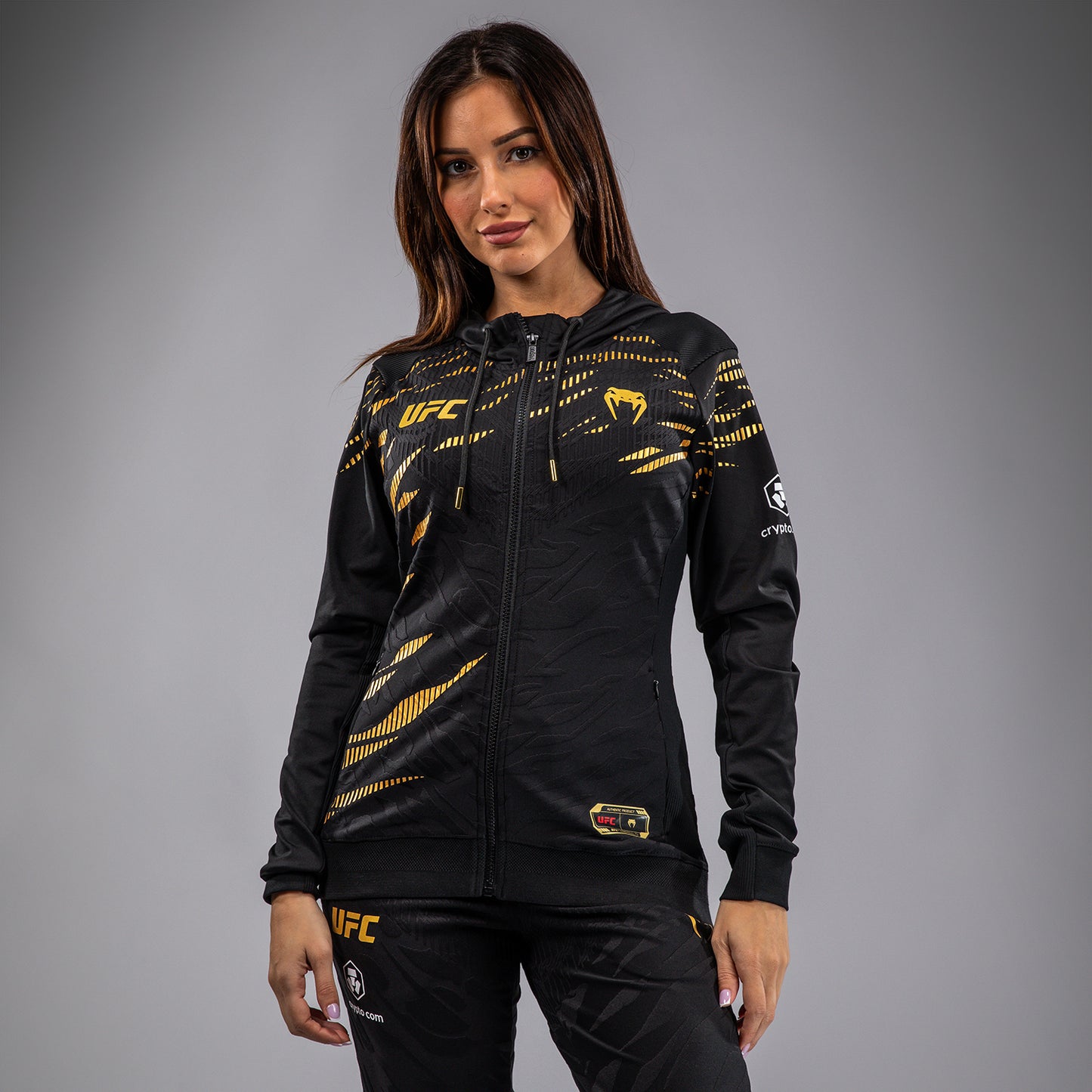 UFC Fusion by Venum Authentic Fight Night Sudadera con Capucha para Mujer - Champion
