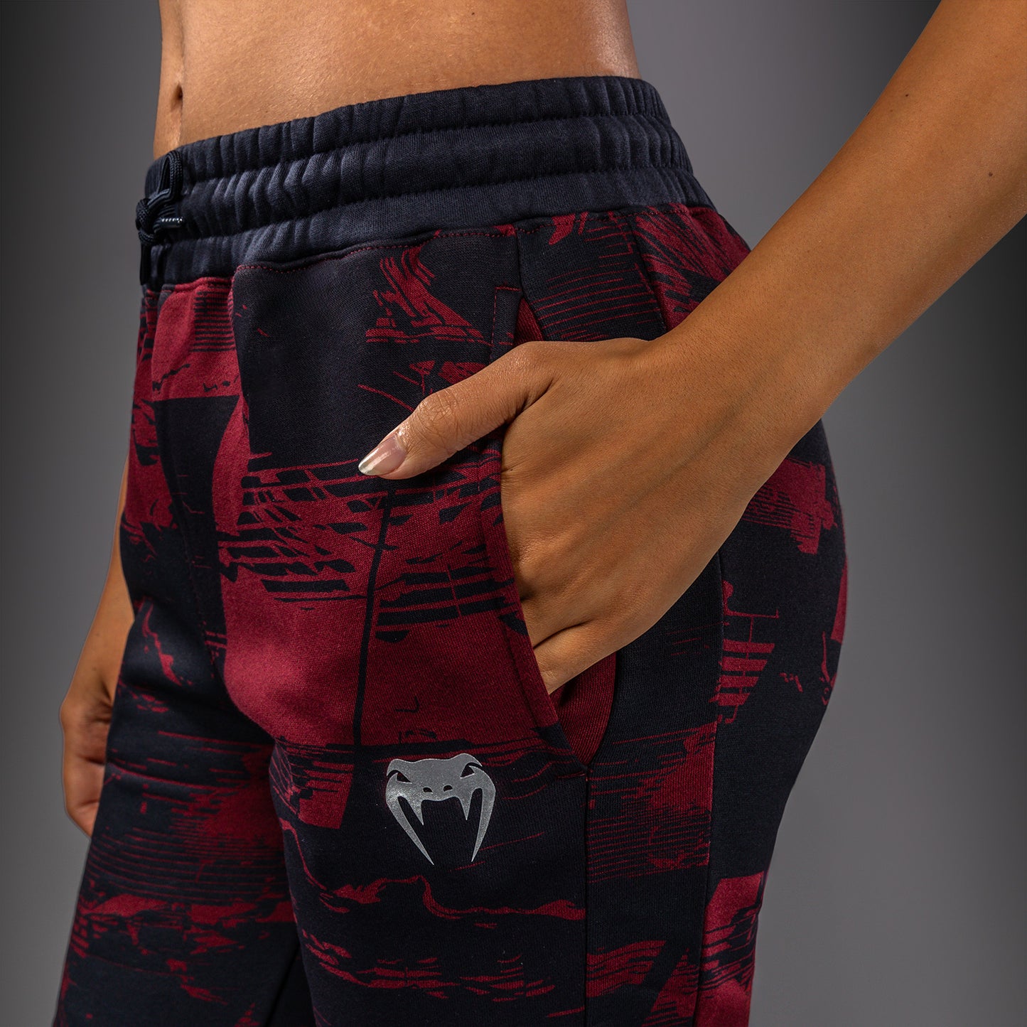 UFC Zenith by Venum Authentic Fight Week Pantalón Mujer - Azul marino/Burdeos/Plateado