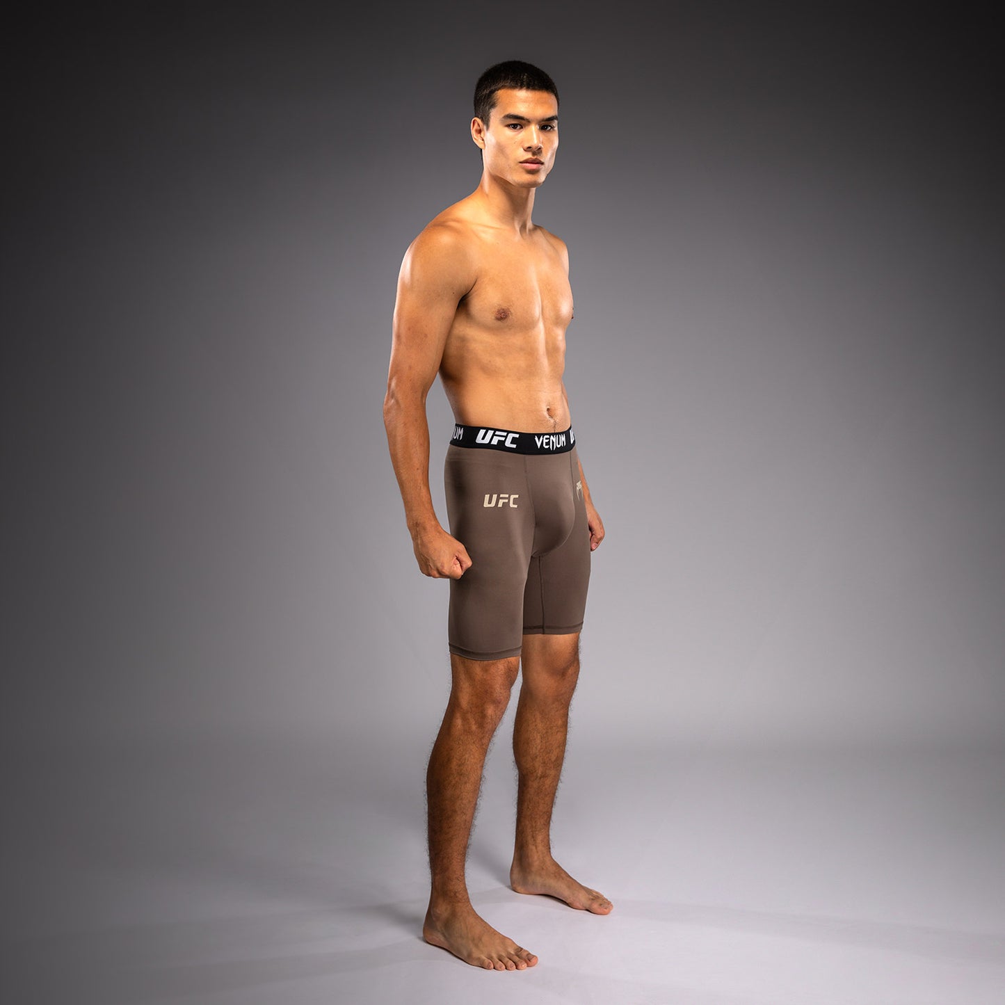 Venum UFC Unity by Venum Authentic Fight Week Short de Compresión Técnico para Hombre - Marrón