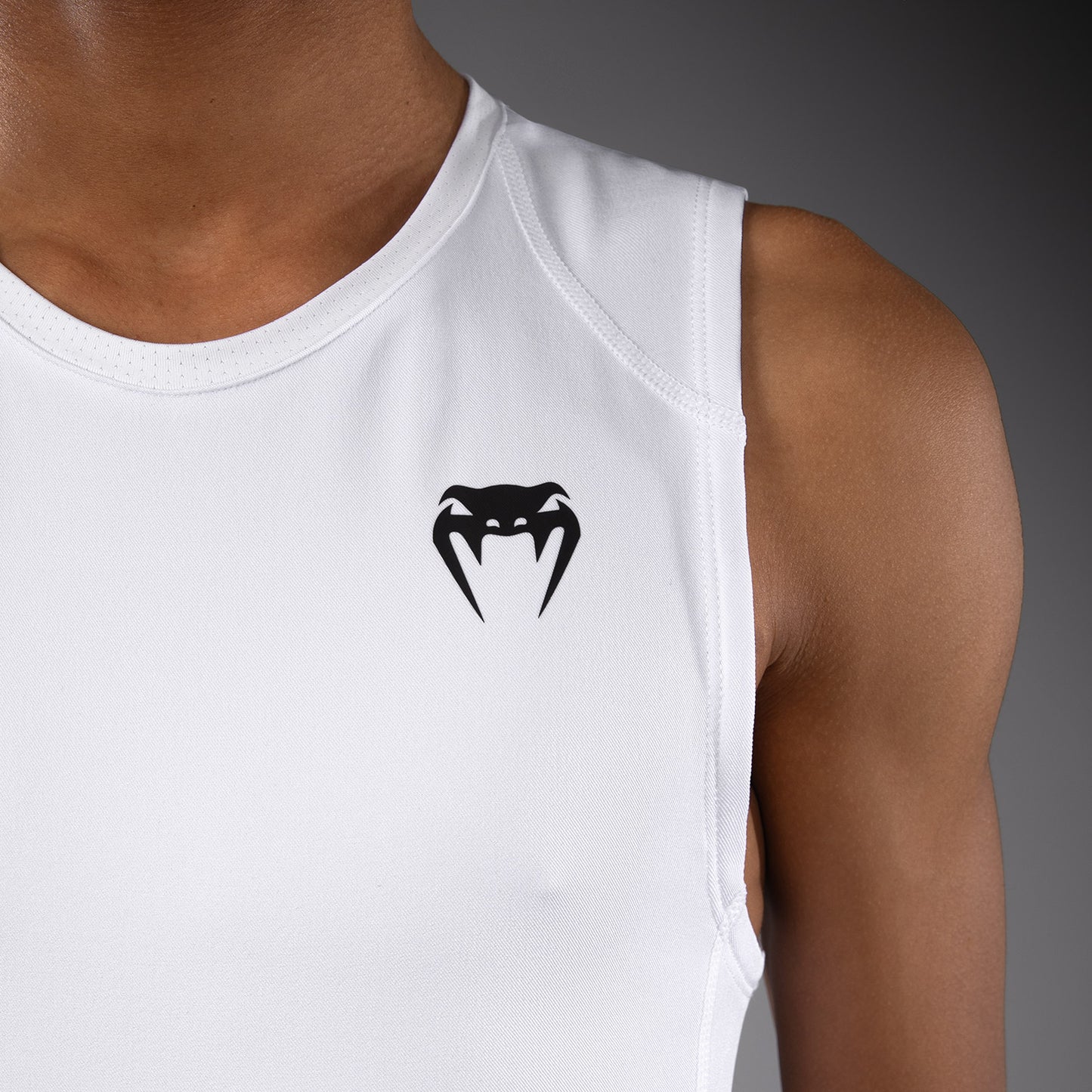 Venum Elite Football Camiseta de Compresión Sin Mangas Para Niños - Blanco