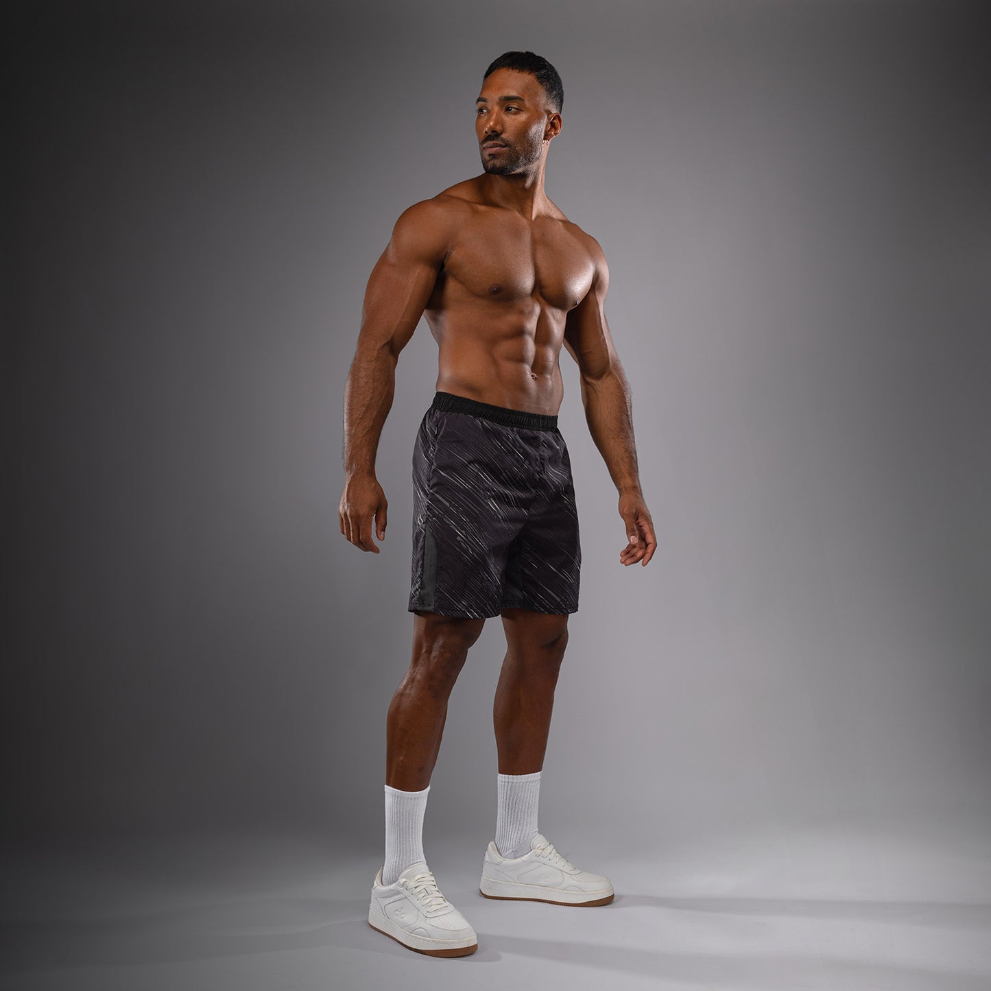 Venum Rapid Pantalones Cortos de Entrenamiento - Negro/Gris Tormenta