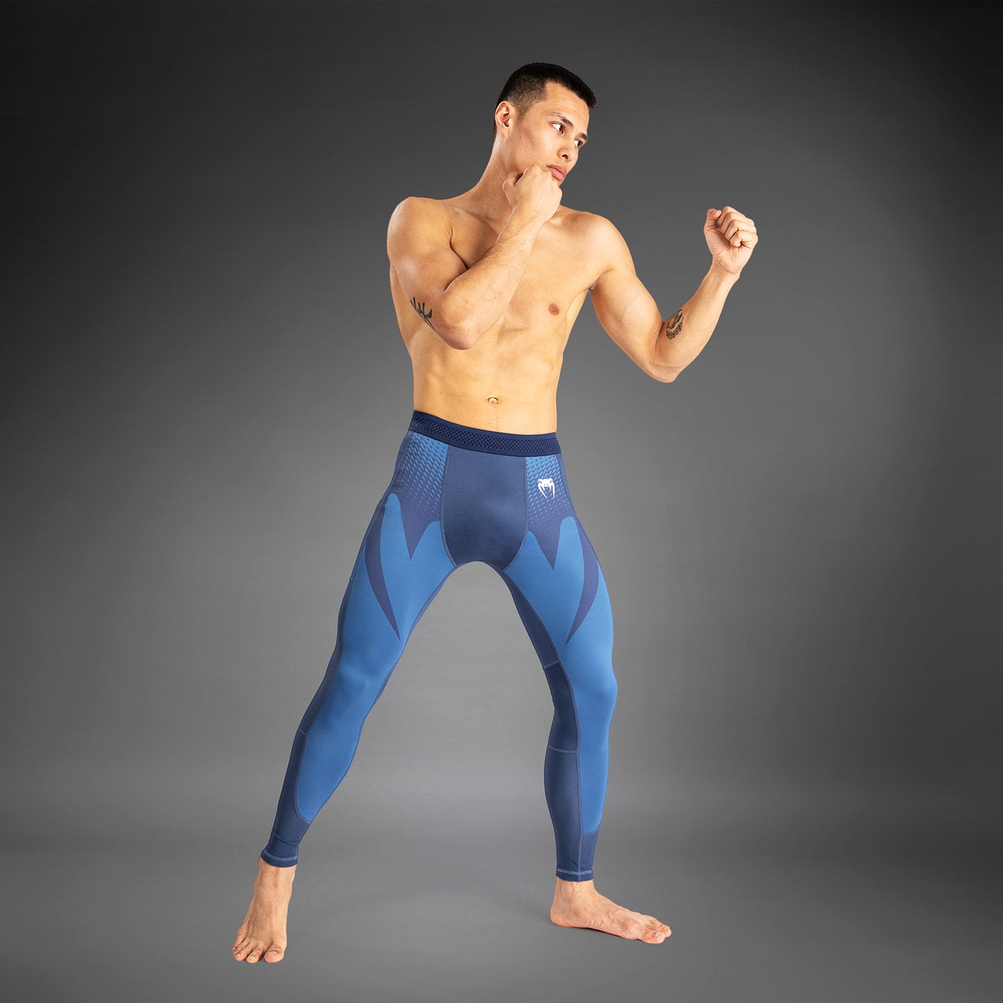 Venum Attack Pantalones de Compresión para Hombre - Azul Marino