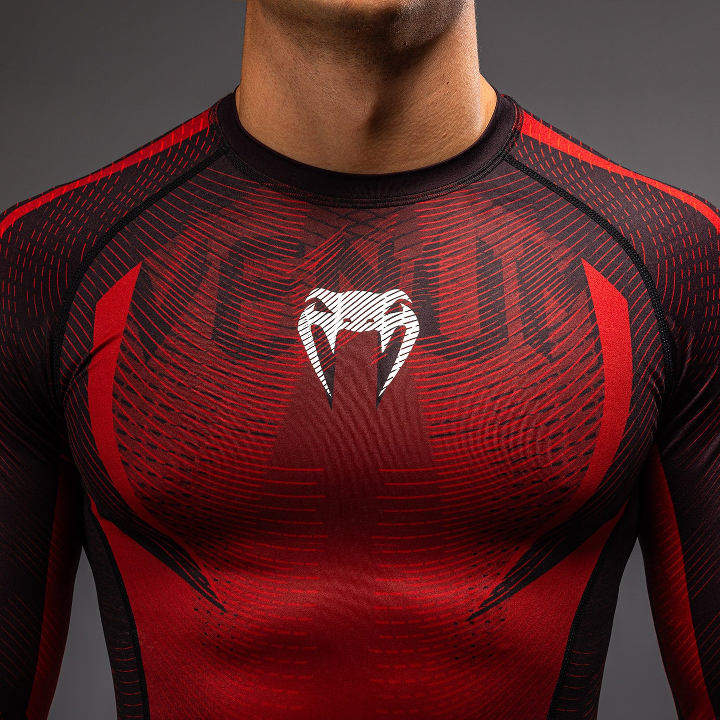 Venum Galactic 3.0 Rashguard Manga Larga - Rojo/Plata