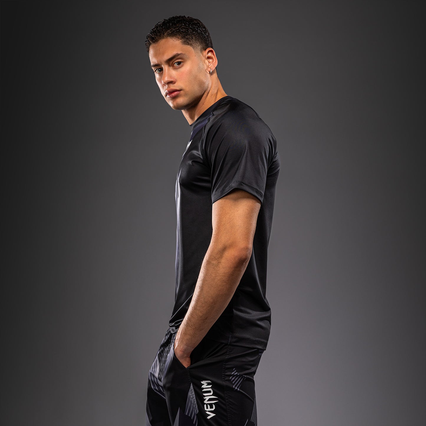 Venum No-Gi 6.0 Camiseta Dry Tech - Negro/Blanco