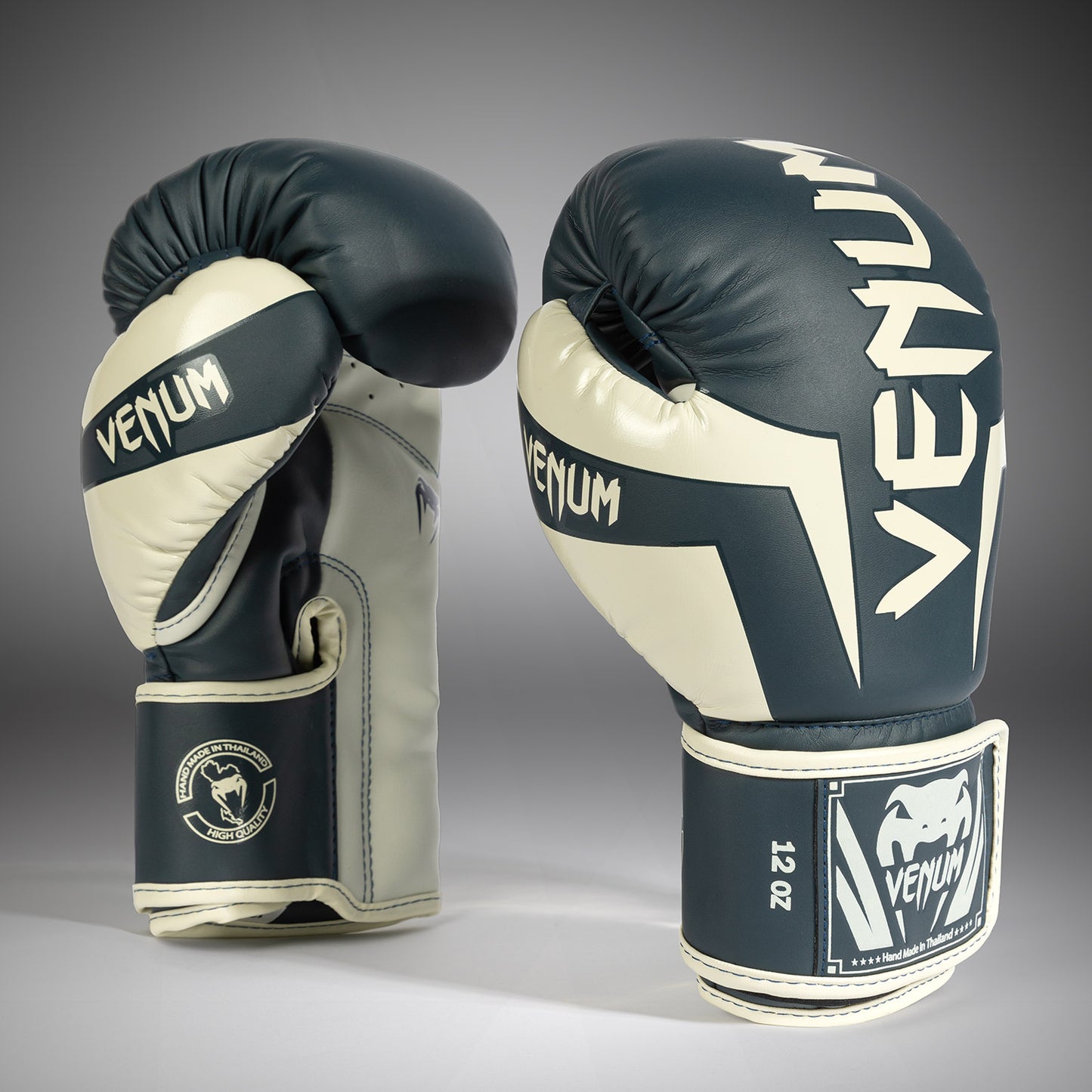 Guantes de Boxeo Venum Elite - Blanco/Azul Marino