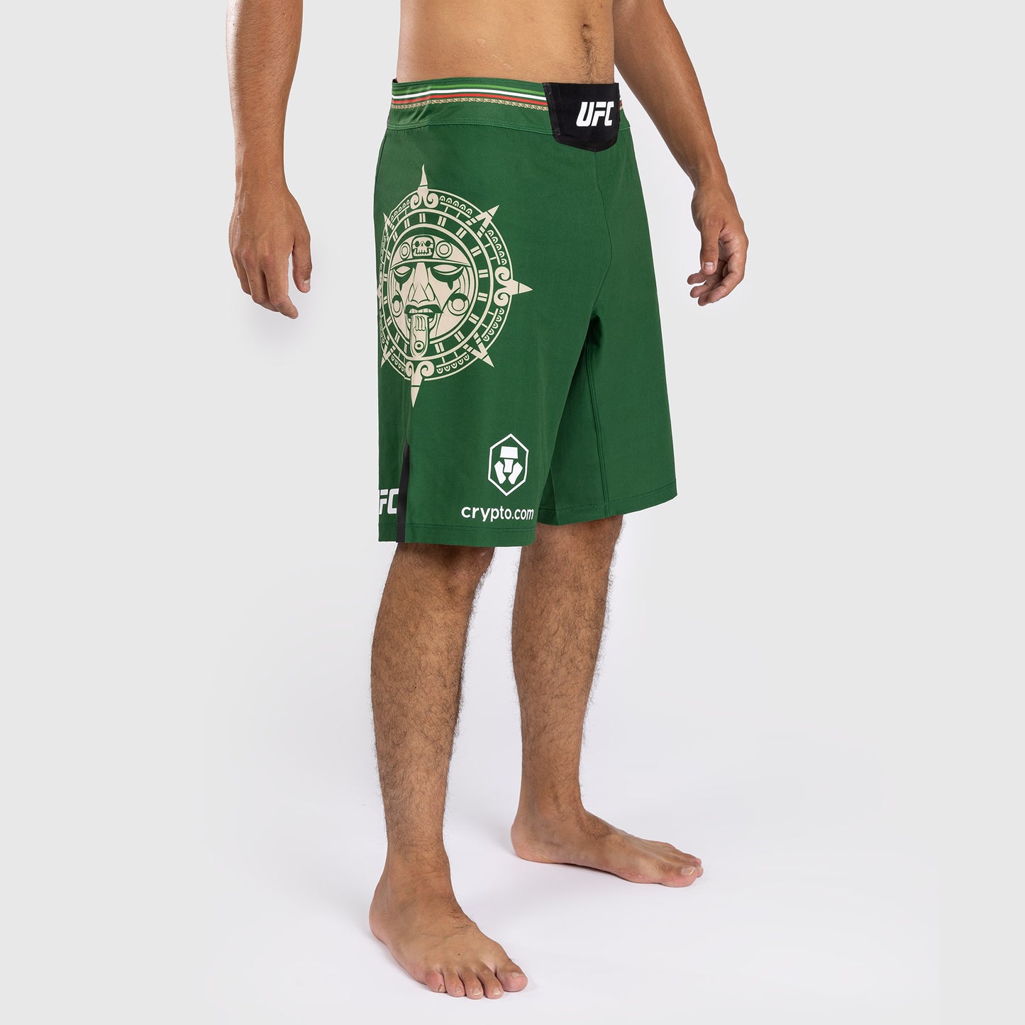 Noche UFC by Venum Authentic Fight Night Pantalones cortos de combate para hombre - Corte largo - Verde