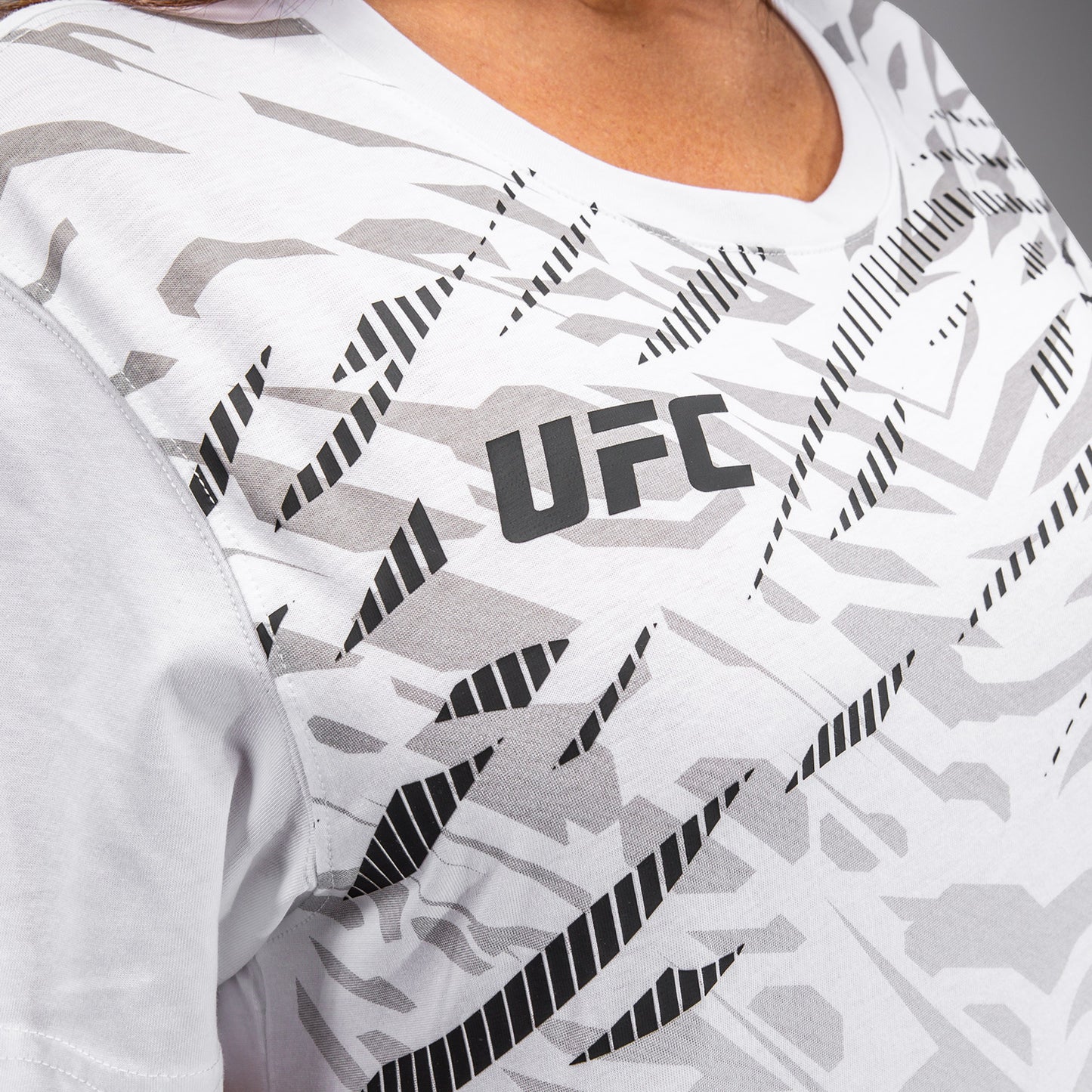 UFC Fusion by Venum Replica Camiseta de Manga Corta para Mujer - Blanco