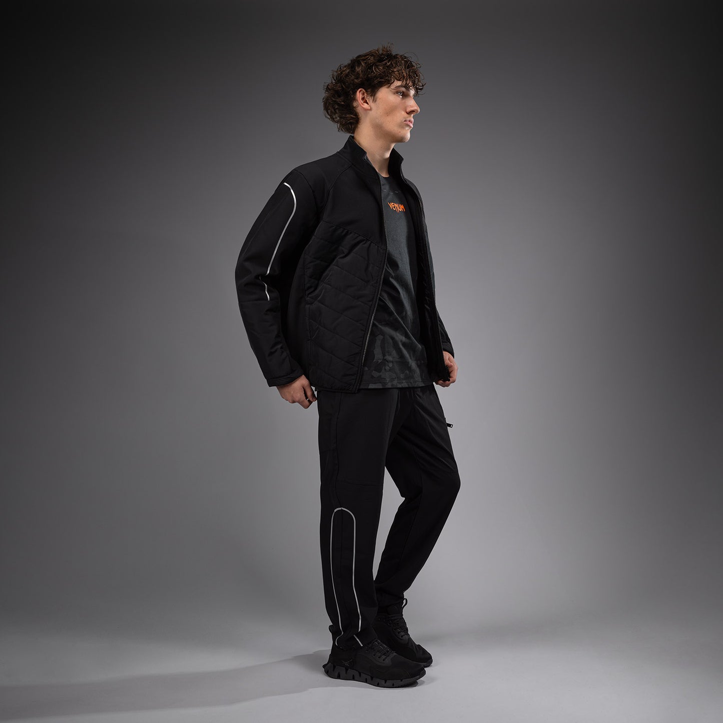 Venum Paddock Chaqueta Softshell Manga Larga - Negro