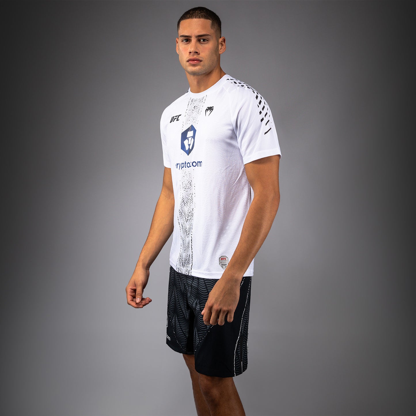 UFC Zenith by Venum Authentic Fight Night Camiseta oficial Walkout Hombre Personalizado - Blanco