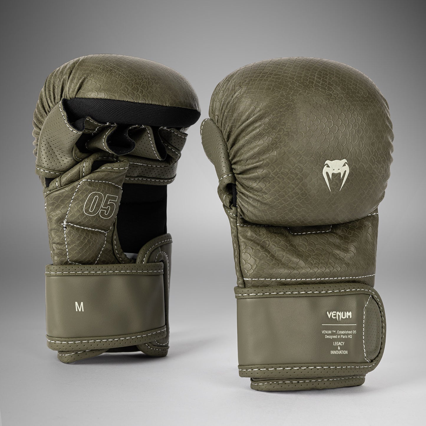 Venum Impact Evo Scales Guantes de Sparring MMA – Verde Ejército