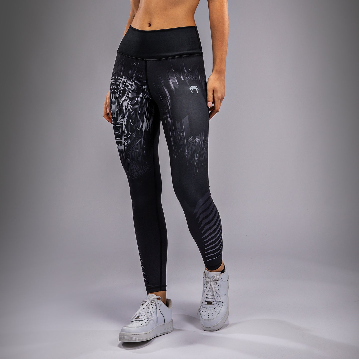 Venum Tiger Leggings para Mujer - Negro/Plata