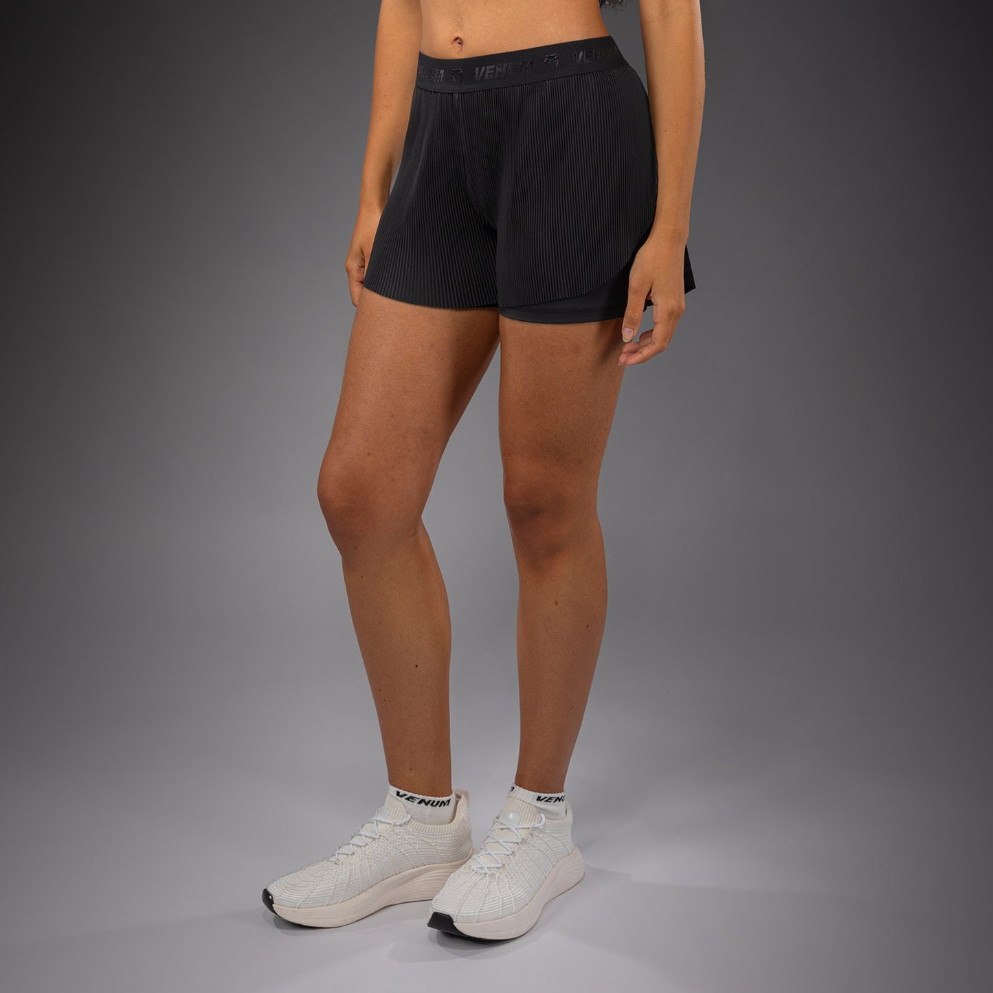 Venum Flowfit Pantalones Cortos de Entrenamiento Mujer - Negro