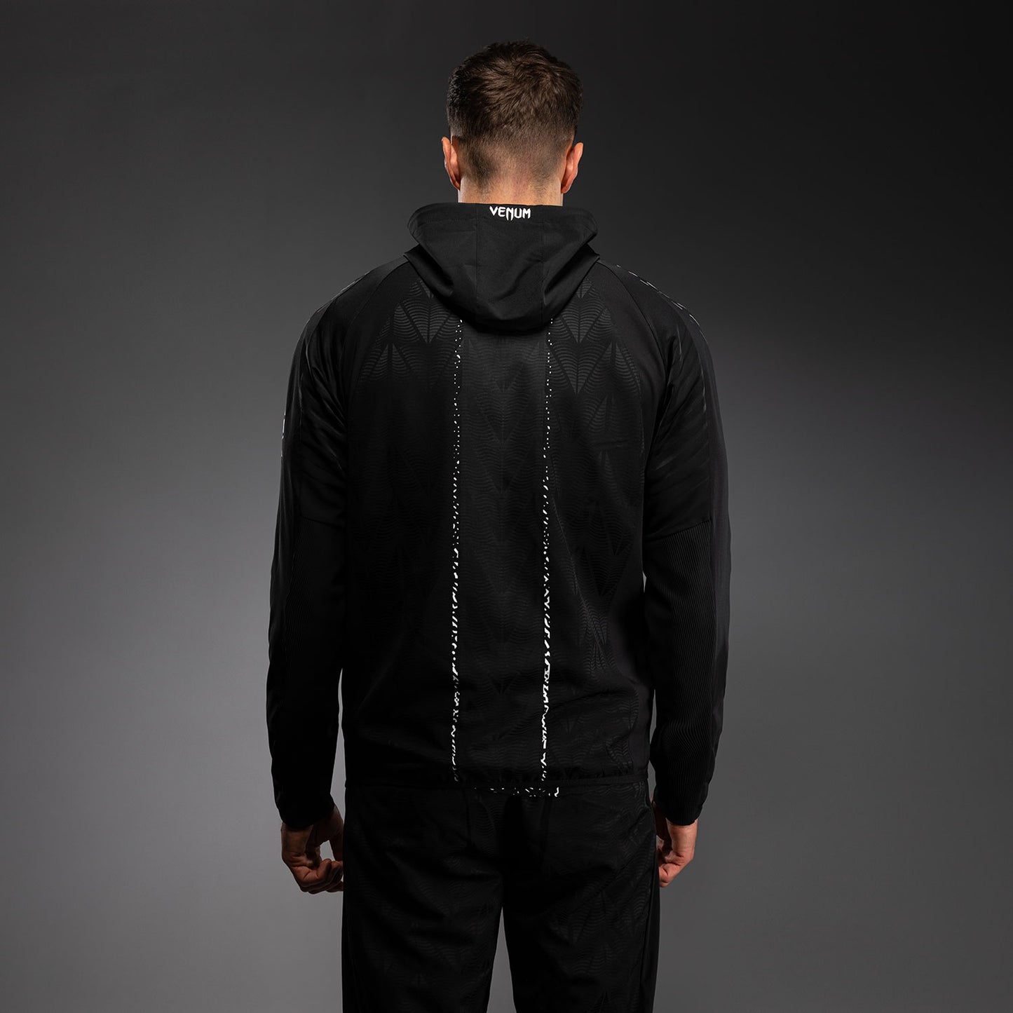 UFC Zenith by Venum Authentic Fight Night Sudadera de walkout Hombre Personalizado - Negro