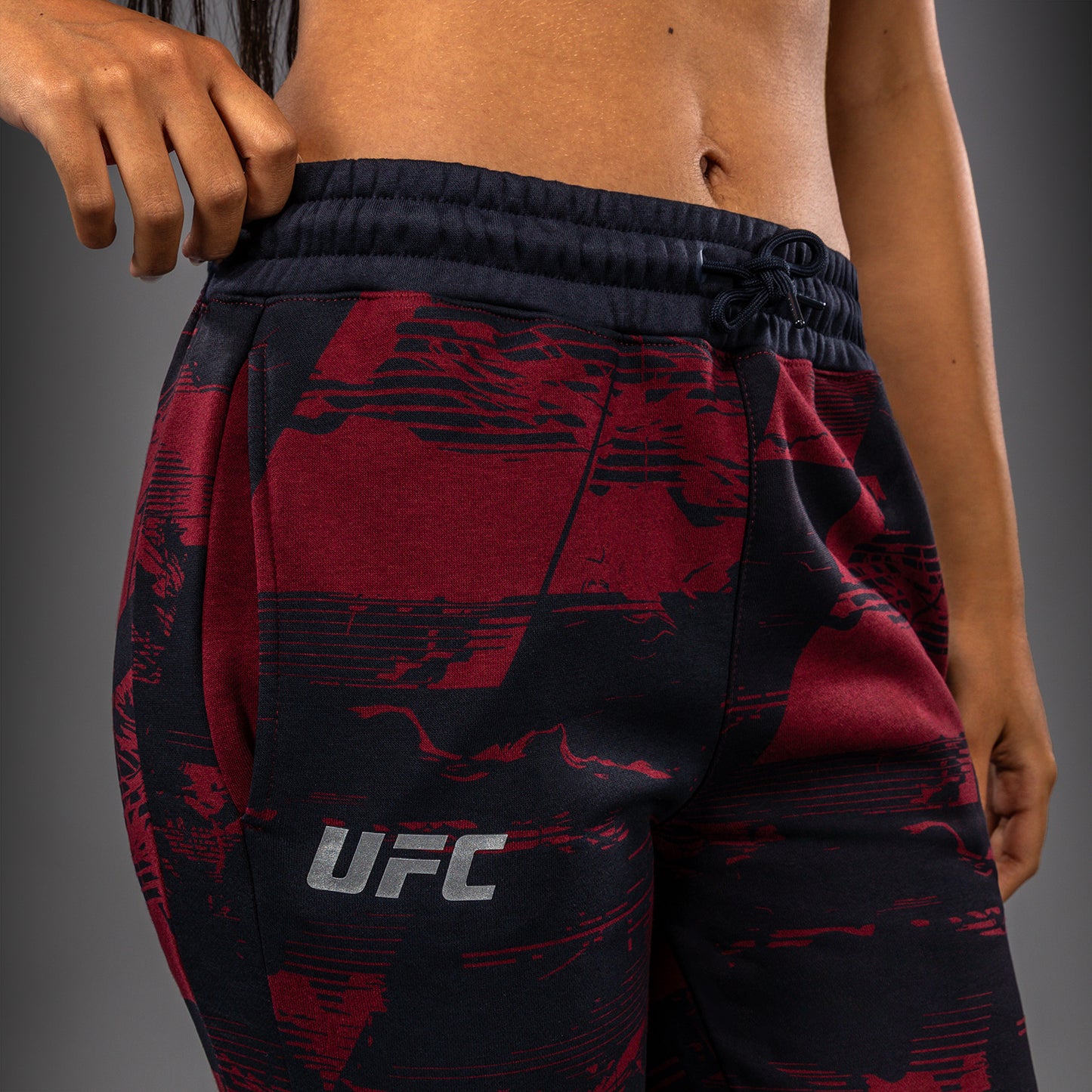 UFC Zenith by Venum Authentic Fight Week Pantalón Mujer - Azul marino/Burdeos/Plateado