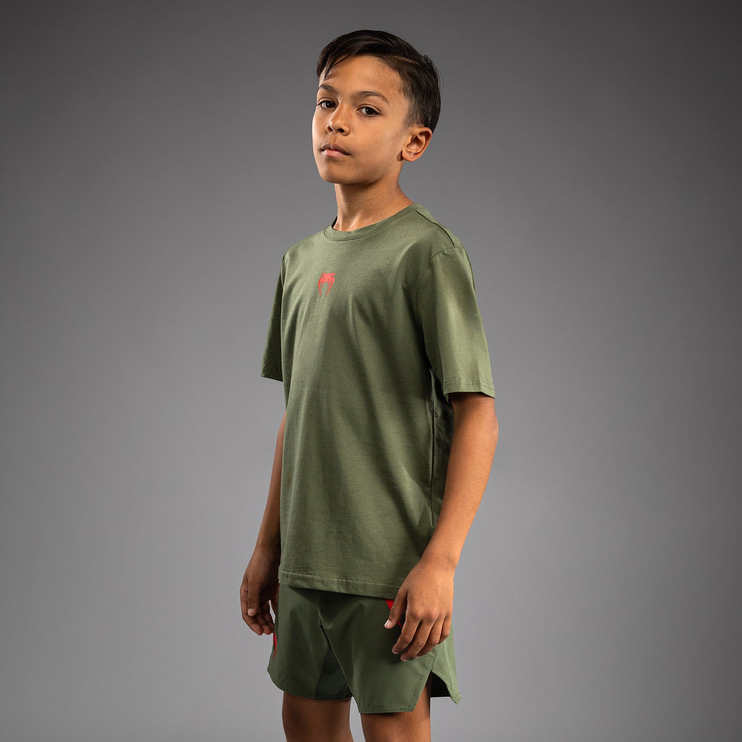 Venum Contender Camiseta para Niños - Verde Militar/Naranja