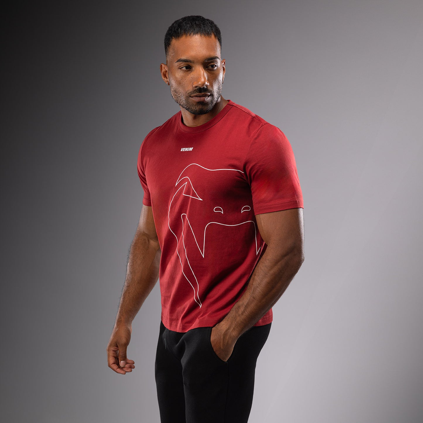Venum Giant Connect Camiseta - Rojo Carmin