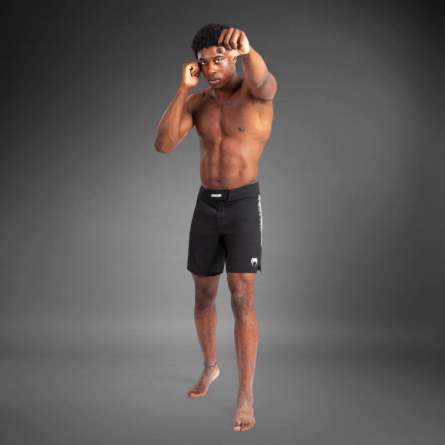 Venum Tempest Pantalones Cortos De Combate para Hombre - Negro/Gris