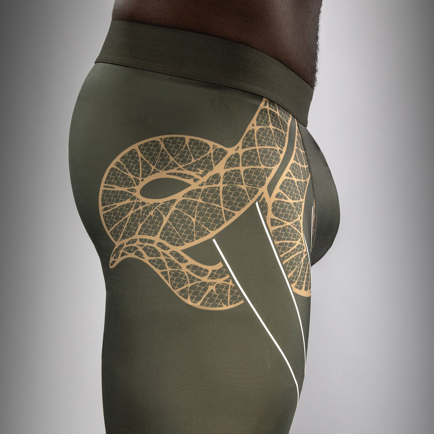 Venum Serpenti Pantalones Ajustados – Caqui/Bronce/Marfil
