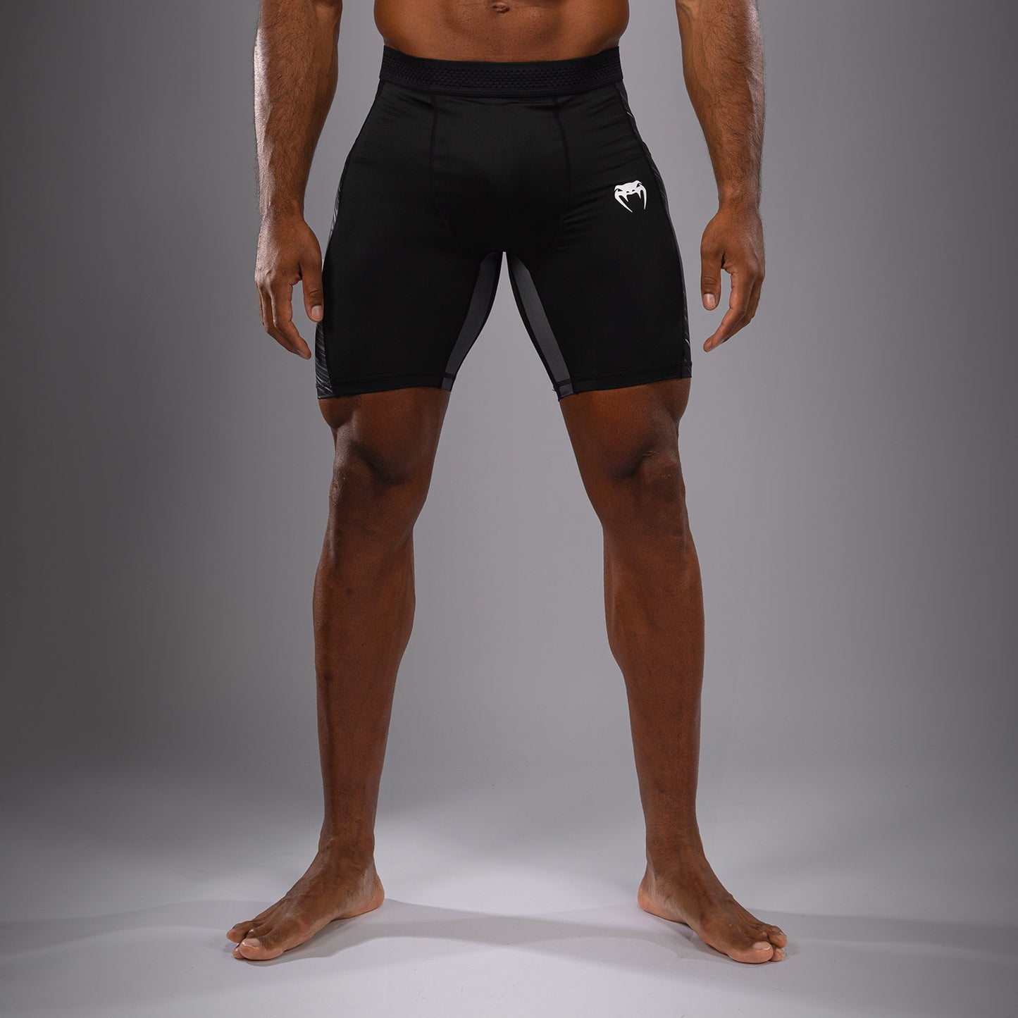 Venum Rapid Pantalones Cortos Vale Tudo - Negro/Gris Tormenta